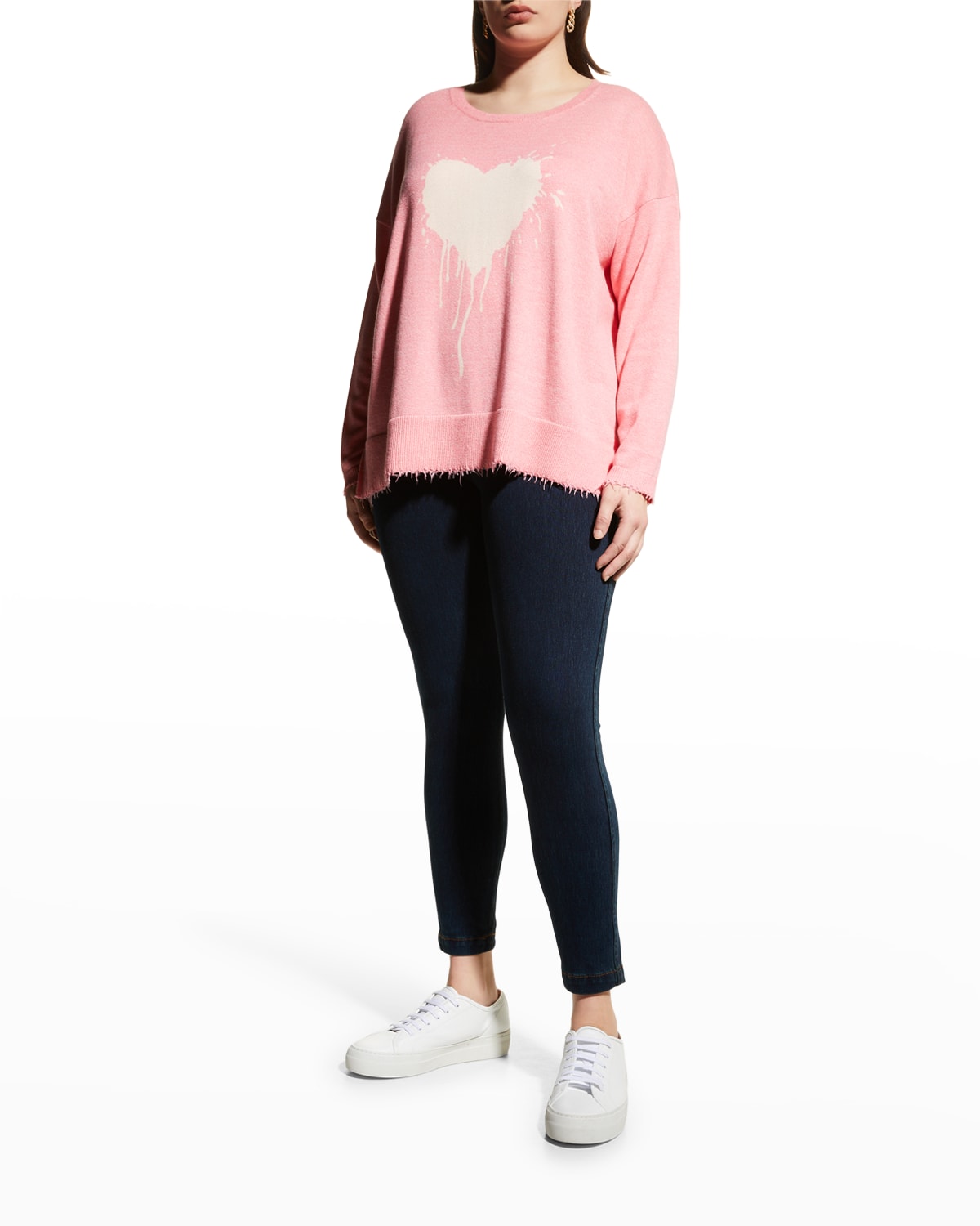 Lisa Todd Plus Size Tainted Love Heart Sweater Smart Closet