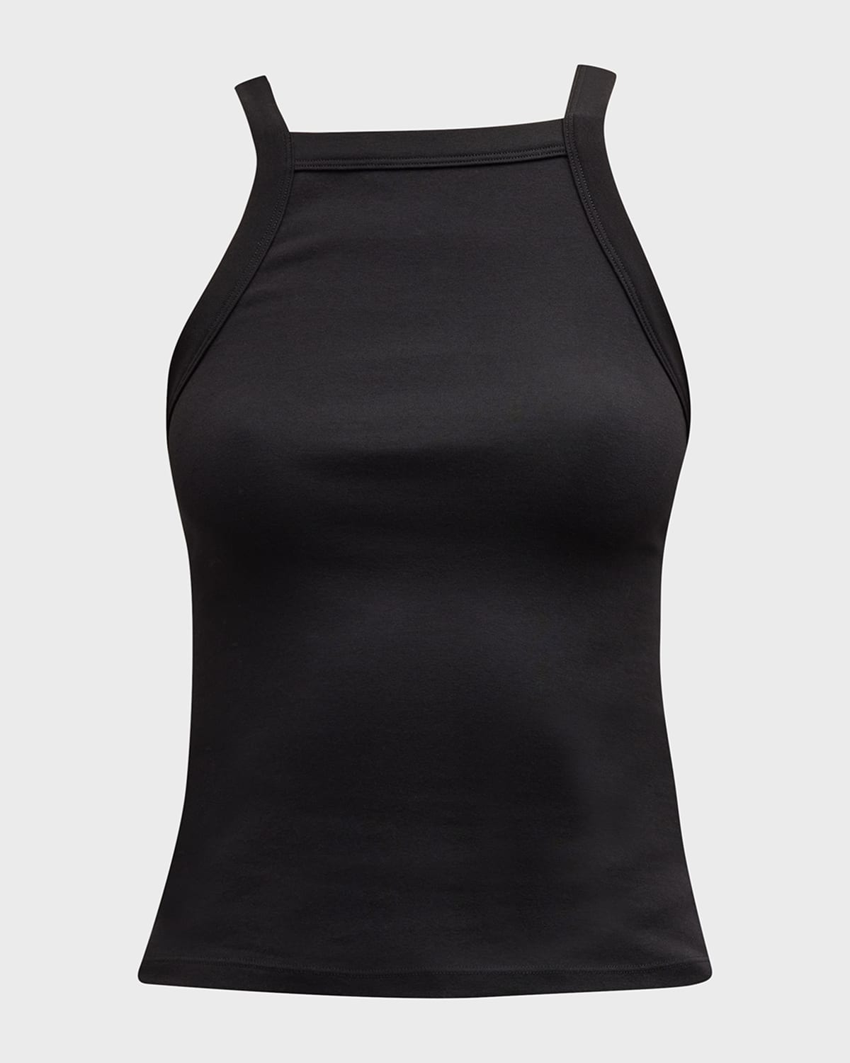 Shop A.l.c Hannah Square-neck Tank Top In Black