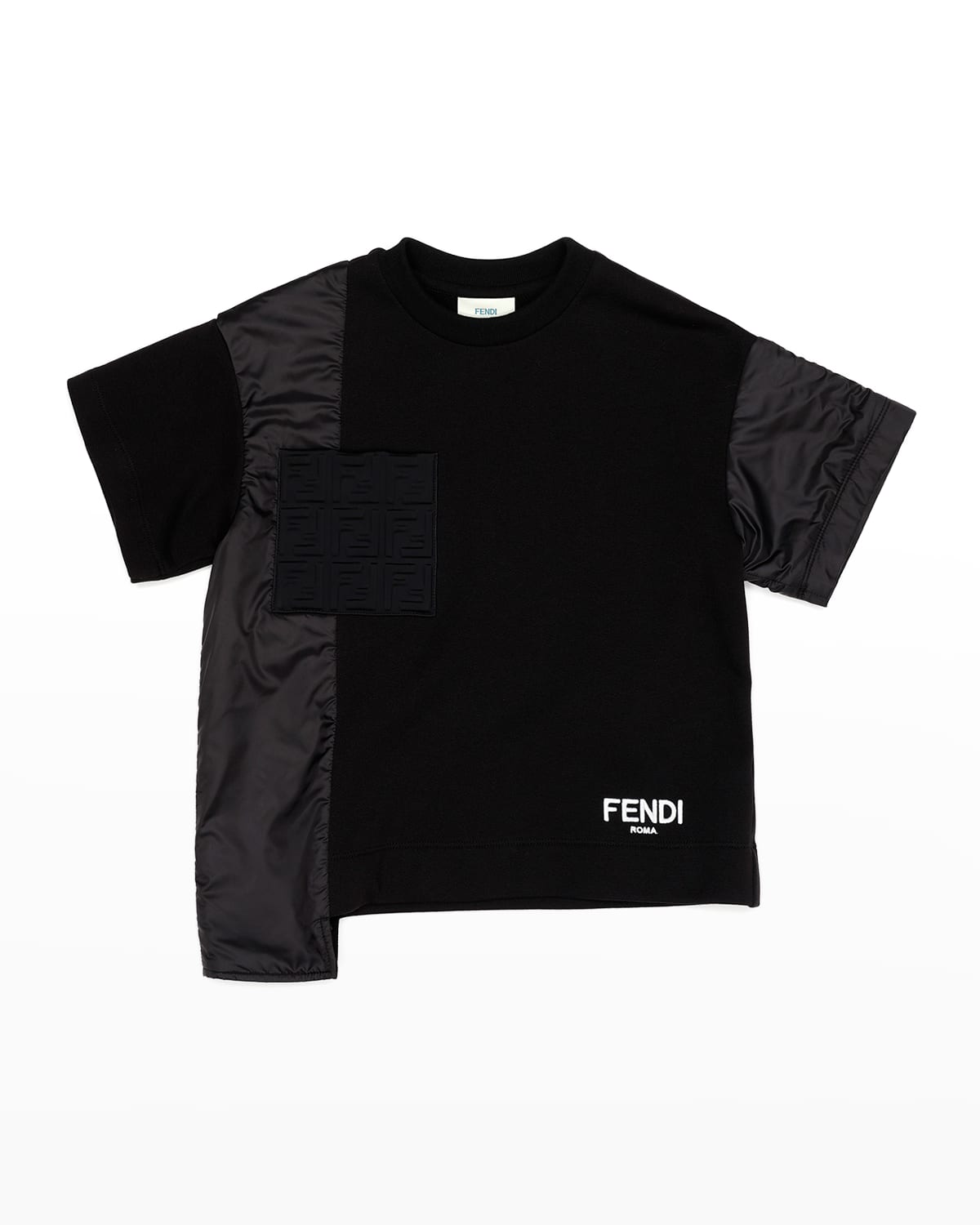 Boy's Mixed Nylon FF Logo T-Shirt, Size 8-14