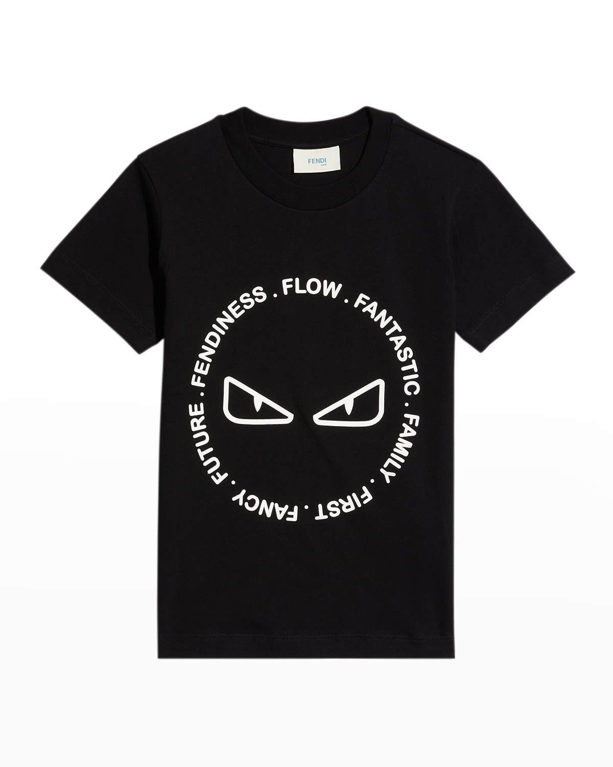 Boy's Monster Eyes Logo Typographic T-Shirt, Size 4-6