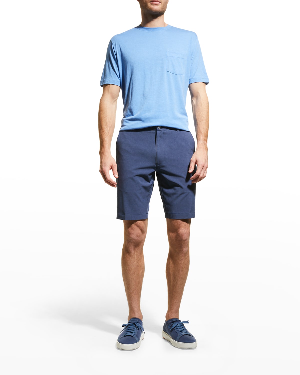 Peter Millar Men's Seaside Summer Soft Pocket Stretch T-Shirt