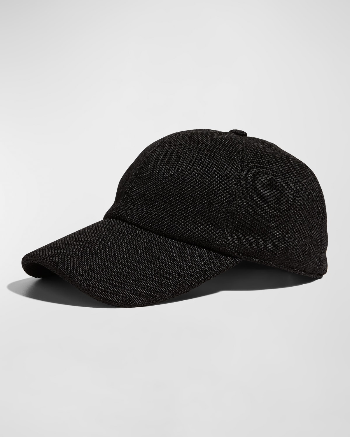 The Row Caspian Silk-piqué Baseball Cap In Black