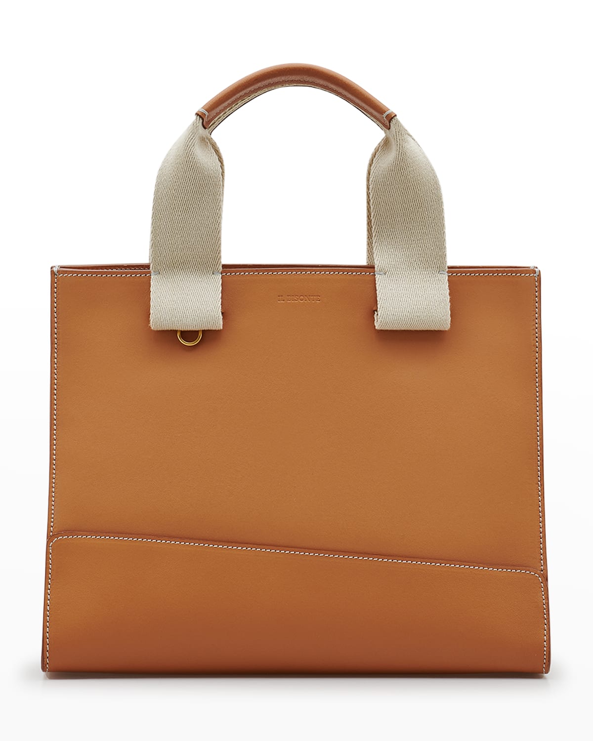 Il Bisonte Sole Leather Tote Bag In Natural