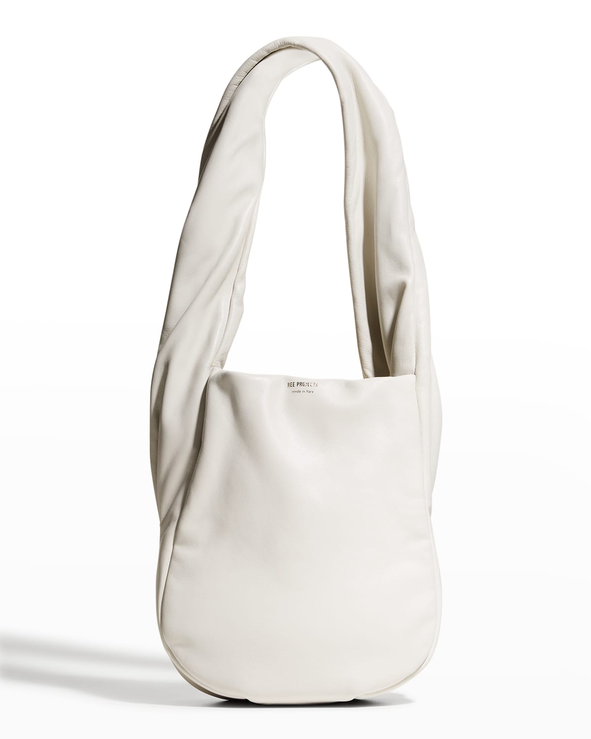 Ree Projects Helene Mini Twist Leather Tote Bag In White | ModeSens