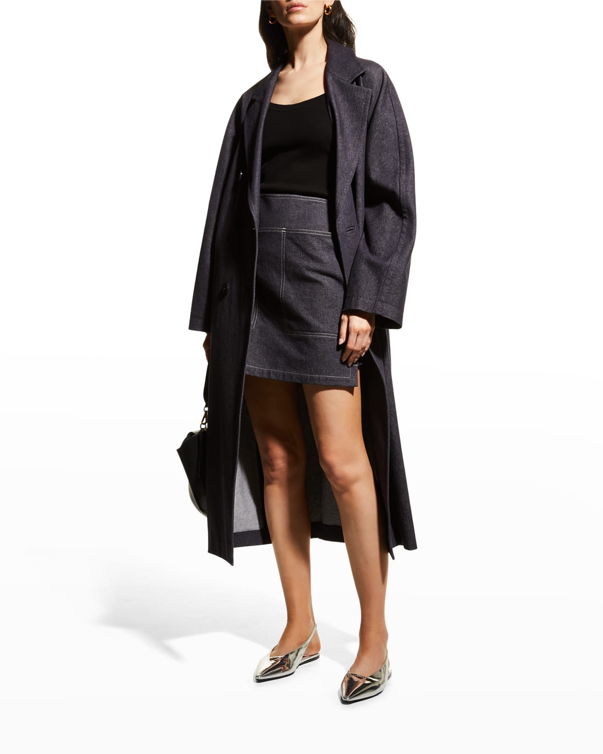 Max Mara Blue Denim Bacco Icon Coat | Smart Closet