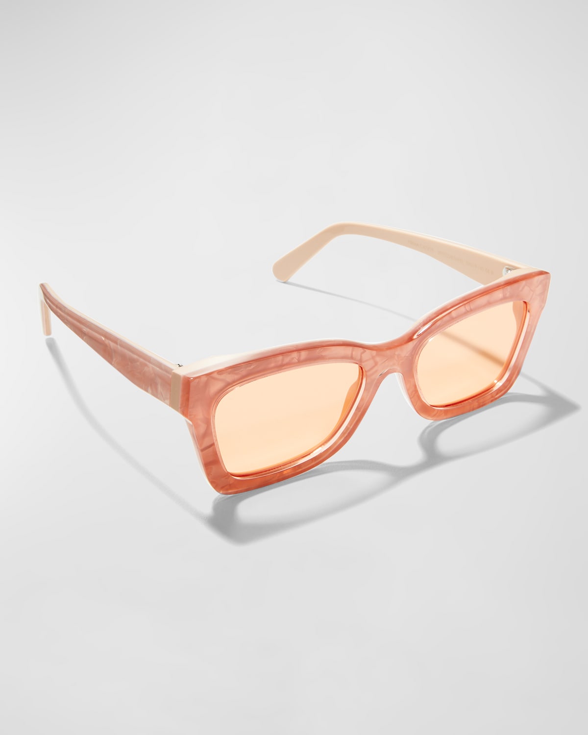 Prima Acetate & Metal Cat-Eye Sunglasses
