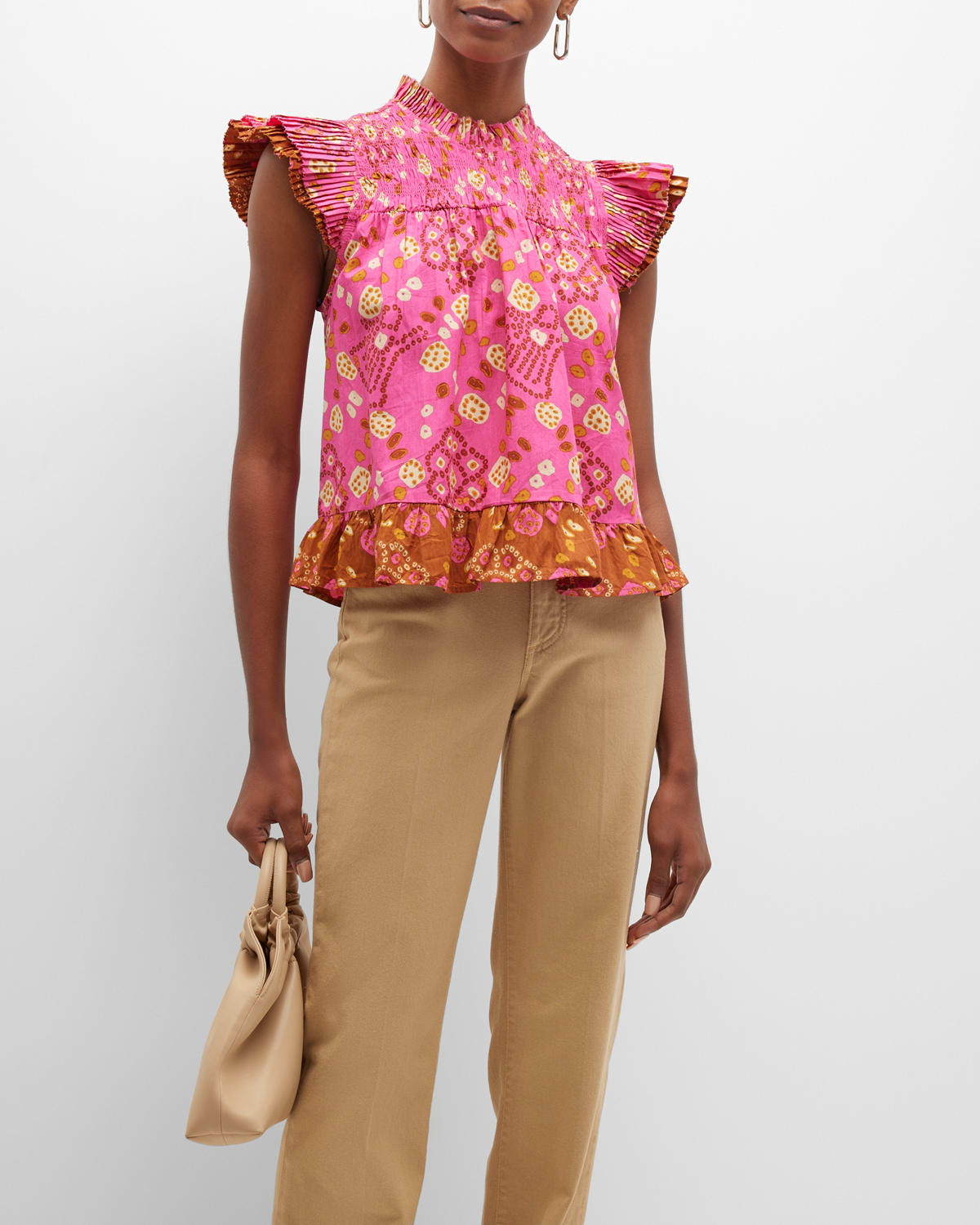 LOVE THE LABEL Poppy High-Neck Ruffle Top