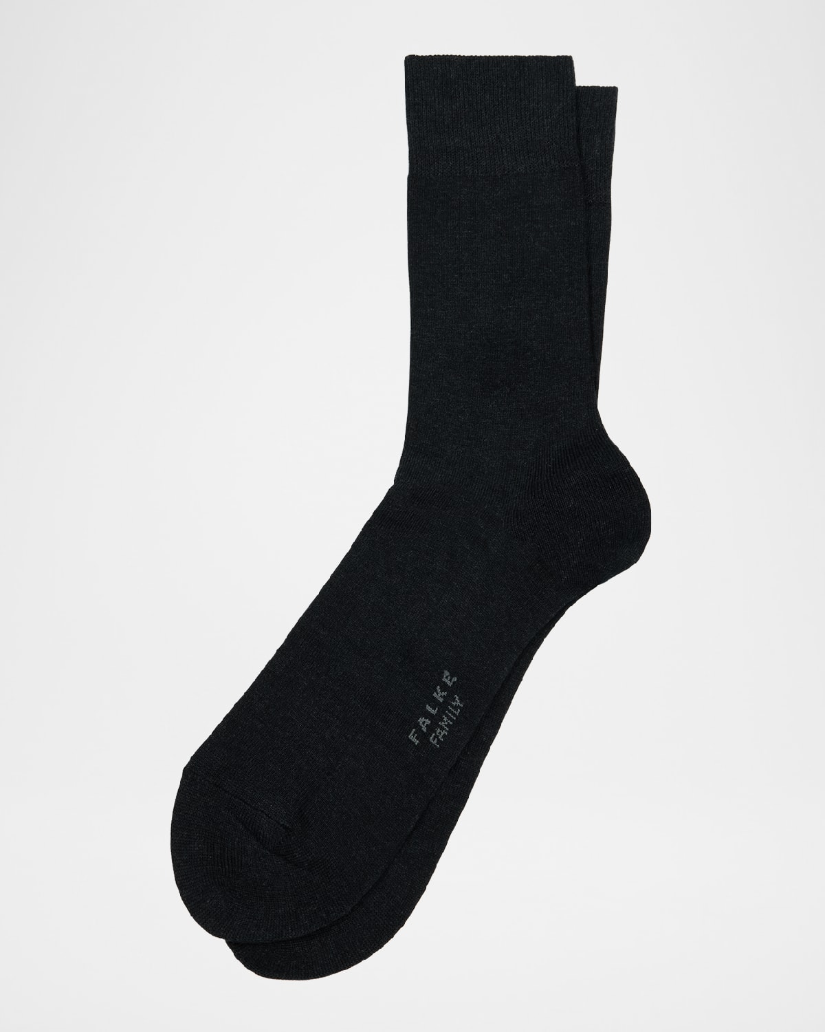 Falke Men's Family Cotton Mid-calf Socks In Anthracite