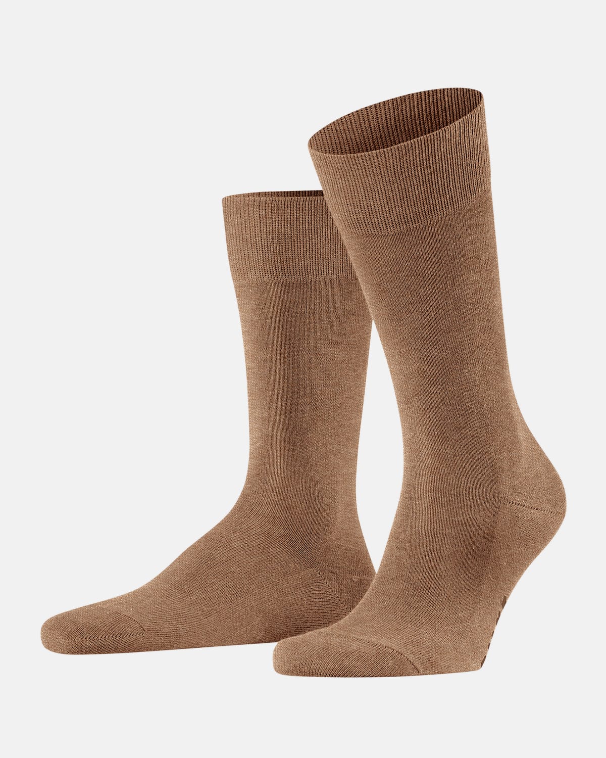 Falke Logo-print Stretch-organic-cotton Blend Socks In Nutmeg Mel