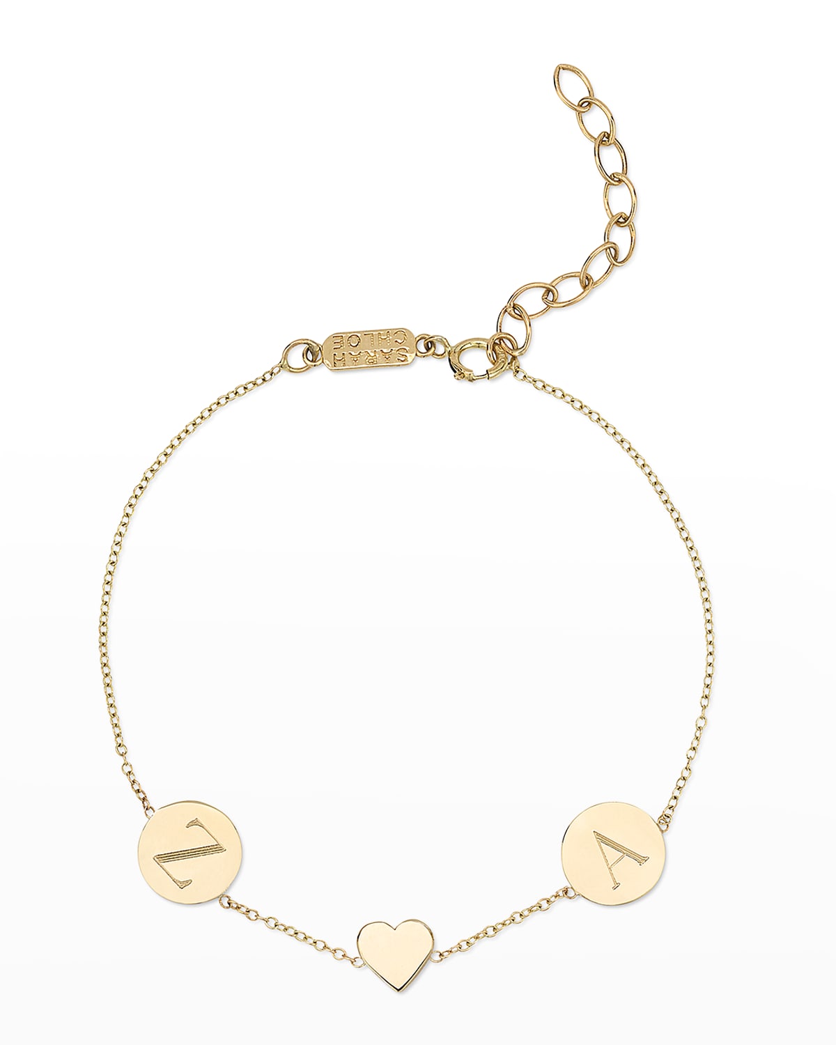 Sarah Chloe Cara 14k Gold Duo Bracelet