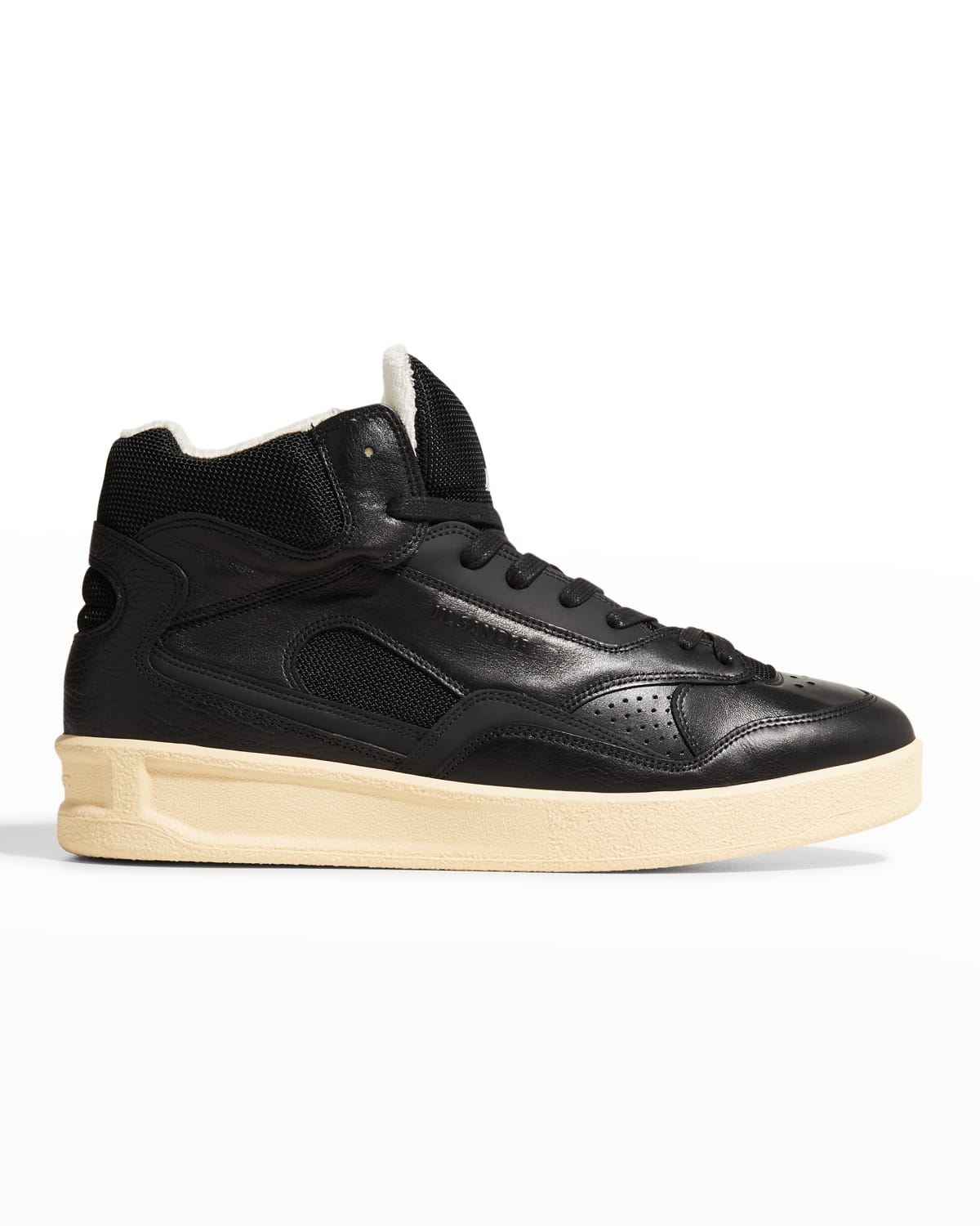Jil Sander Men's Basket High-Top Leather Sneakers