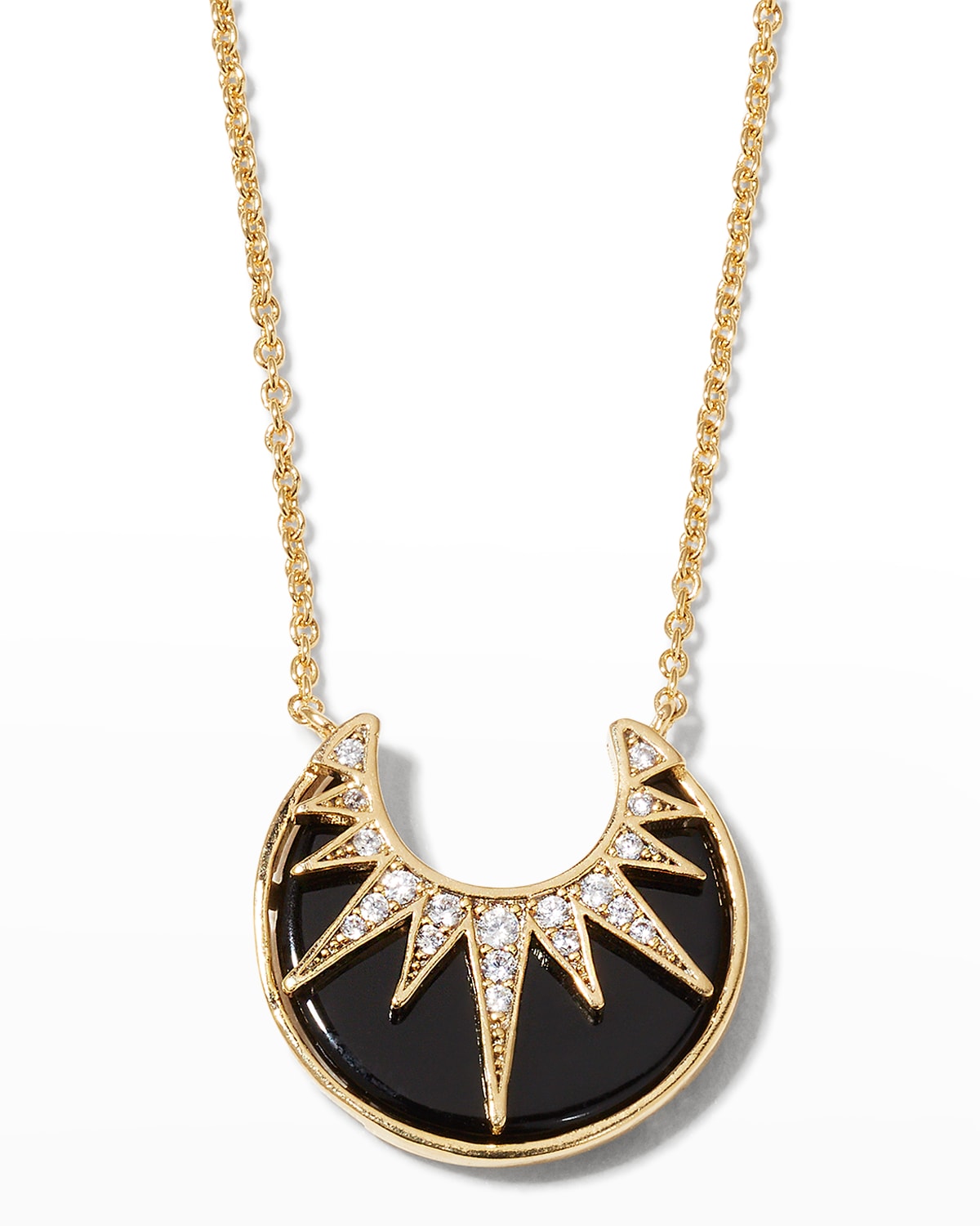Tai Art Deco Starburst Necklace In Gold