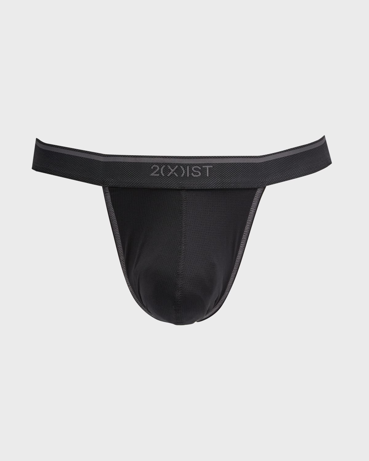 2(x)ist Men's Speed Dri Breeze Stretch-mesh Sport Brief In Black Beauty/grey