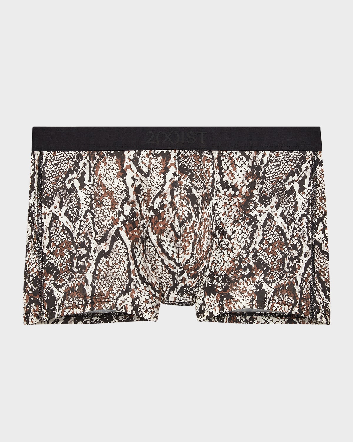 Shop 2(x)ist Men's Sliq Stretch Trunks In Snakeskin