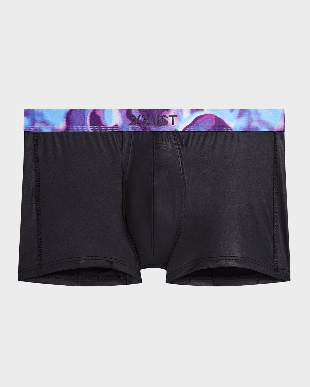 2(x)ist Men's Sliq Stretch Trunks In Black Beauty W/to