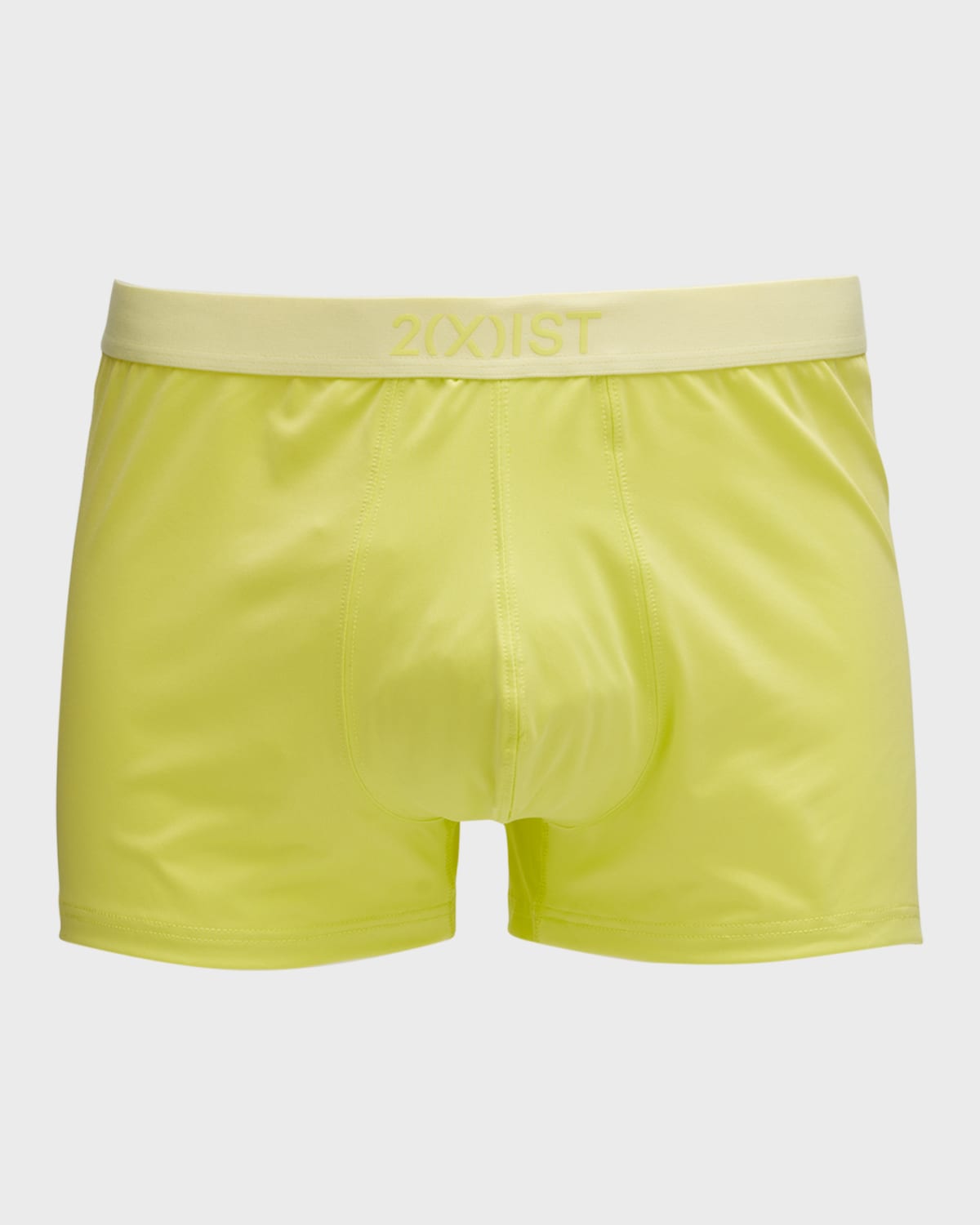 2(x)ist Men's Sliq Stretch Trunks In Sunny Lime