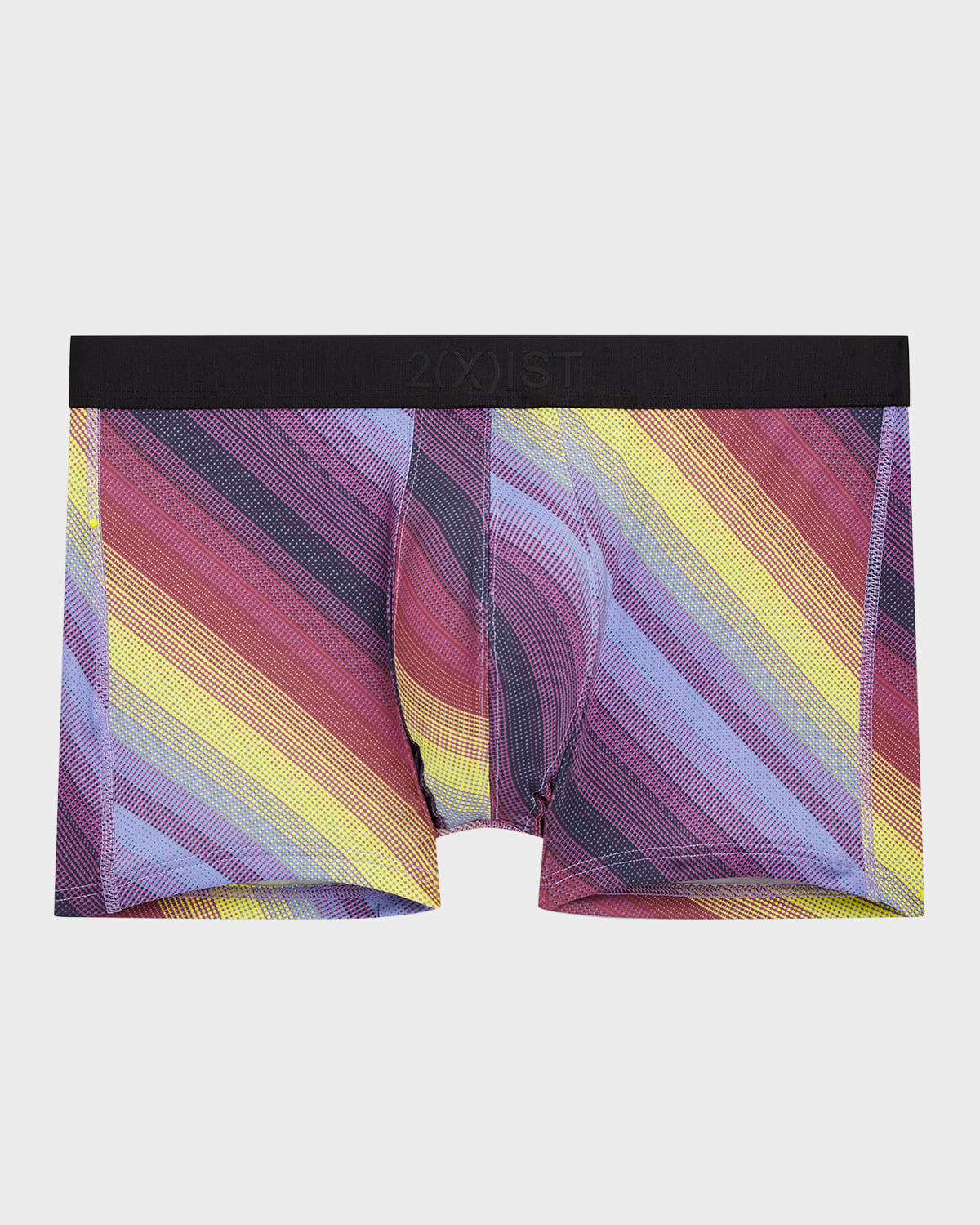 2(x)ist Men's Sliq Stretch Trunks In Sunset Stripe