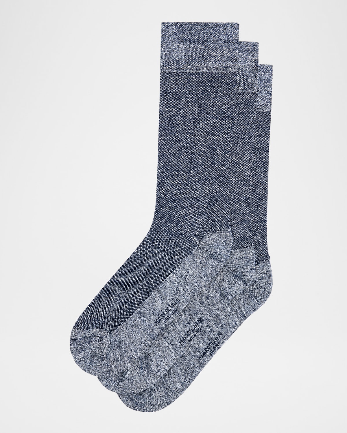 Men's Two-Tone Crew Socks