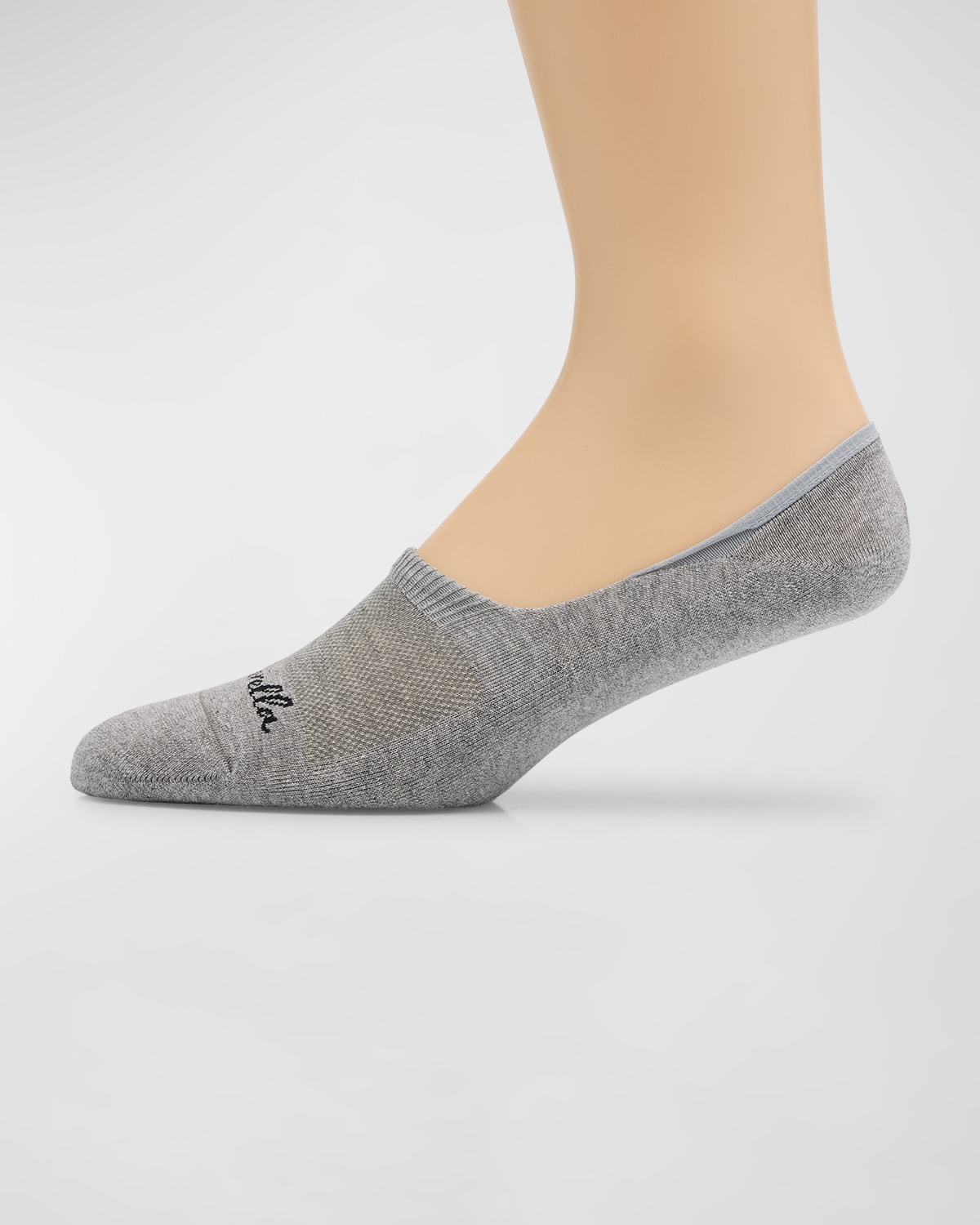 Pantherella Men's Invisible Cushion Sole No-show Socks In Gray