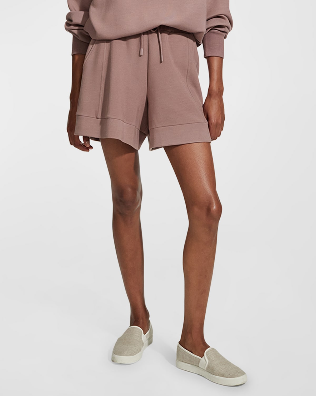 Varley Women's Alder Melangé Drawstringshorts In Antler