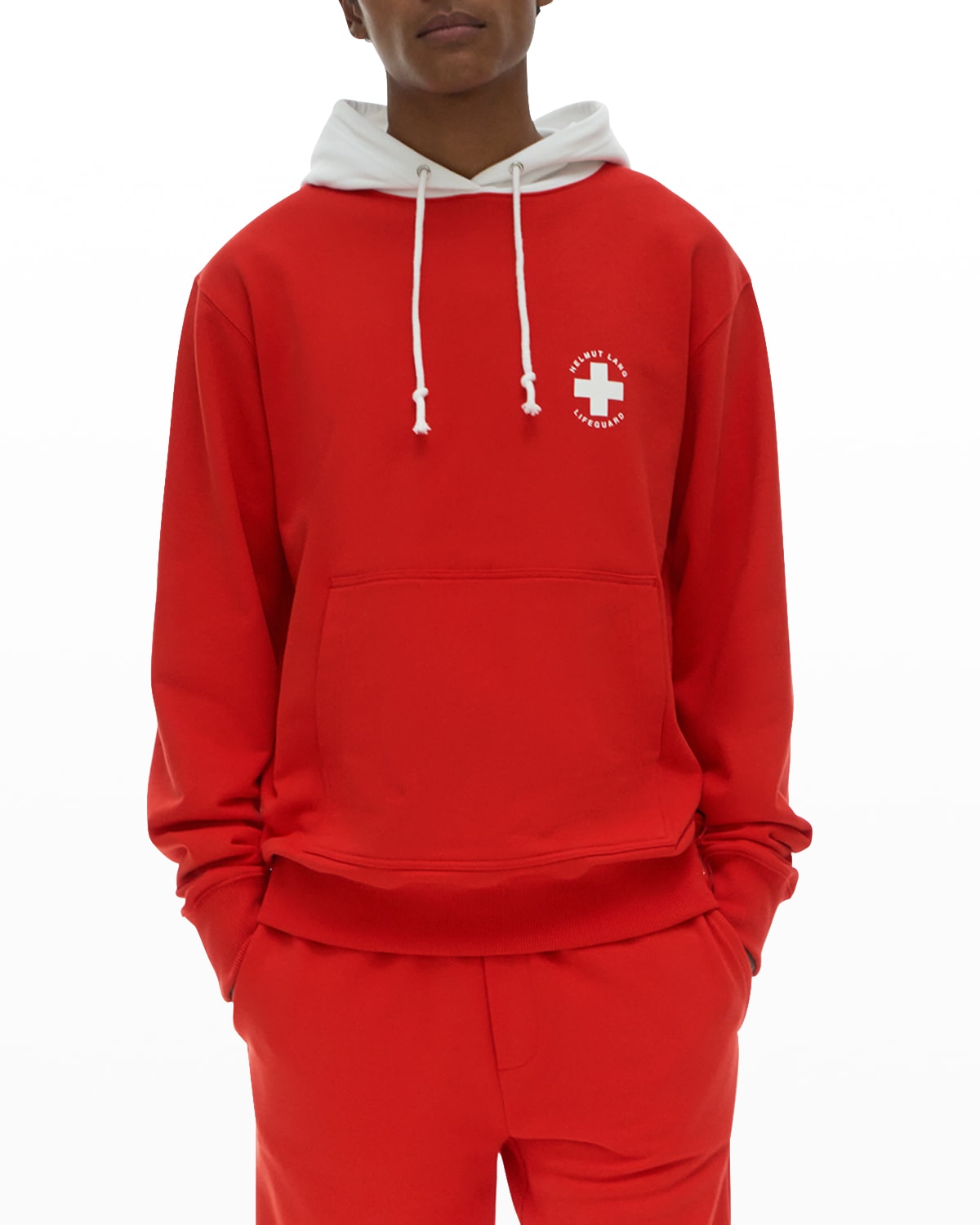 Men's Lifeguard Contrast-Hood Sweatshirt