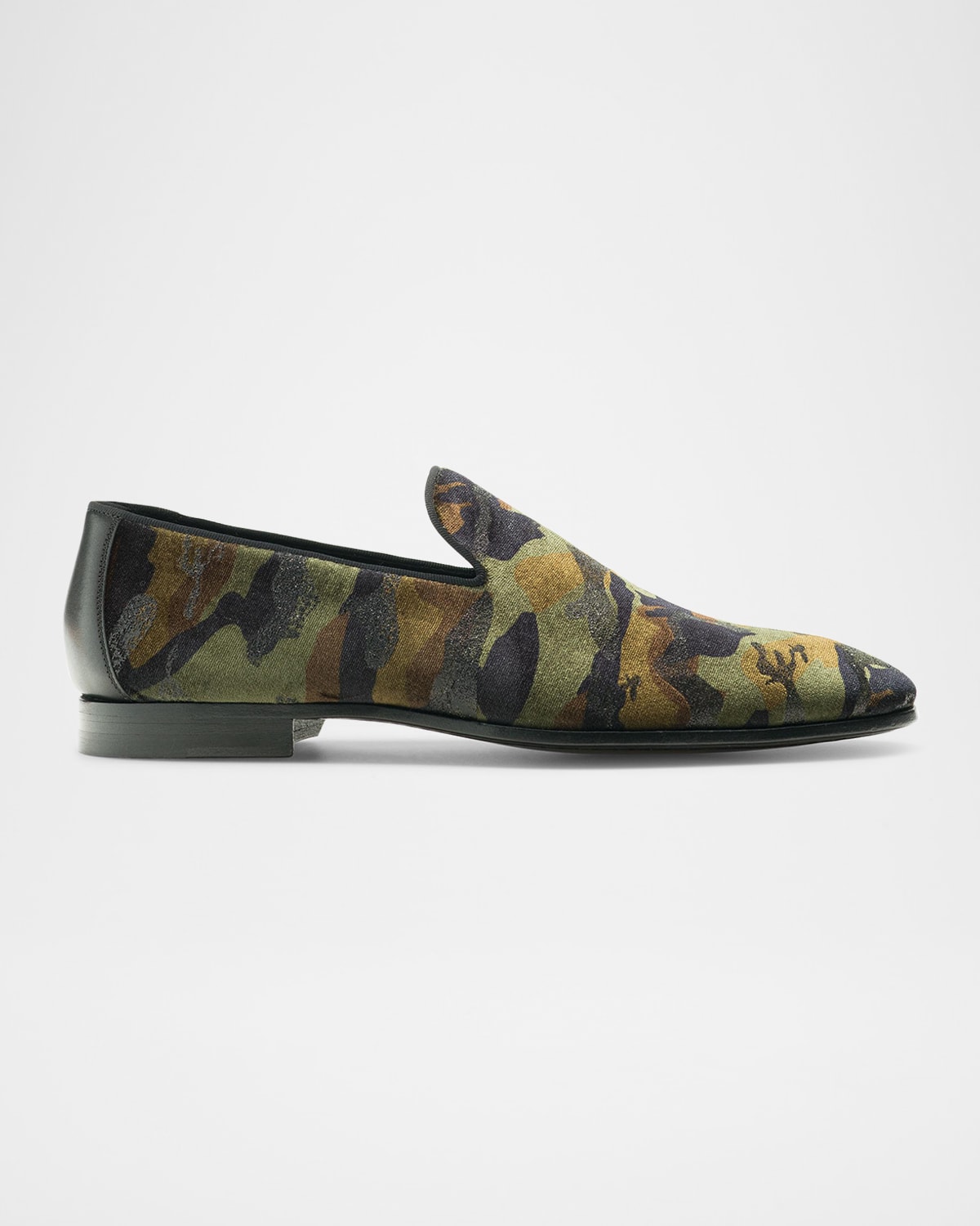 Magnanni Men's Jareth Velvet Venetian Loafers In Taupe