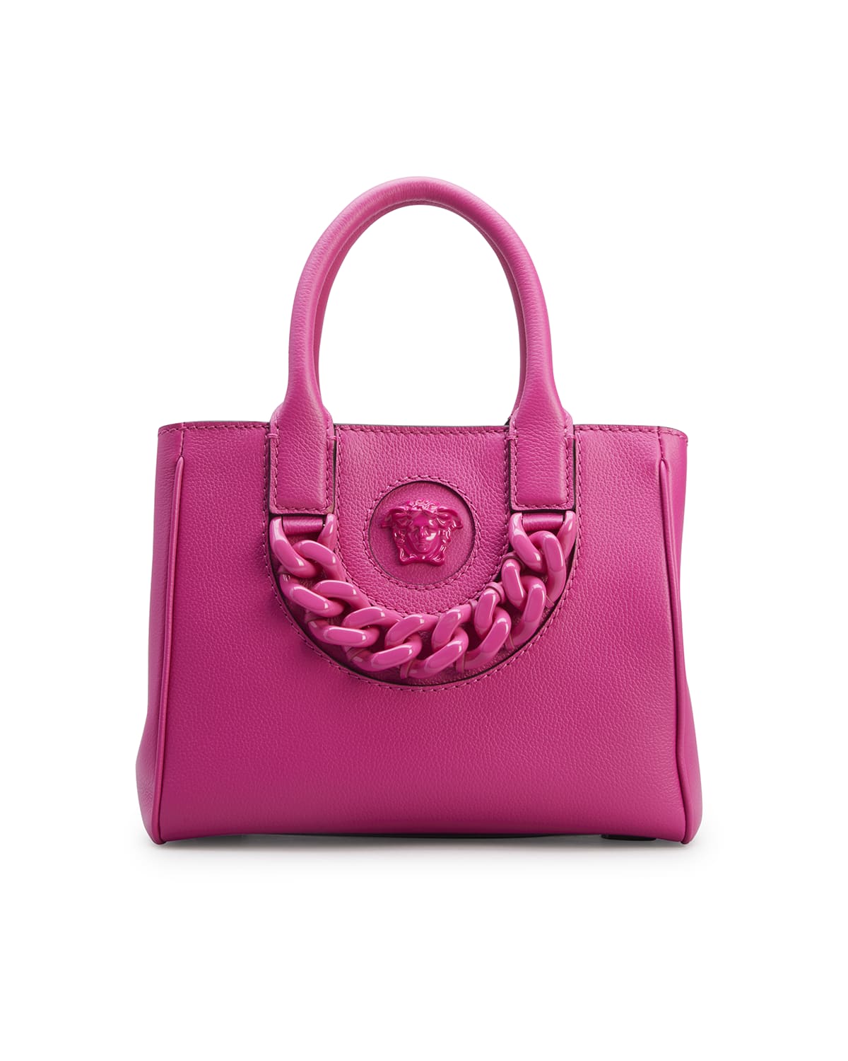 Versace La Medusa Small Chain Tote Bag In Hot Pink | ModeSens