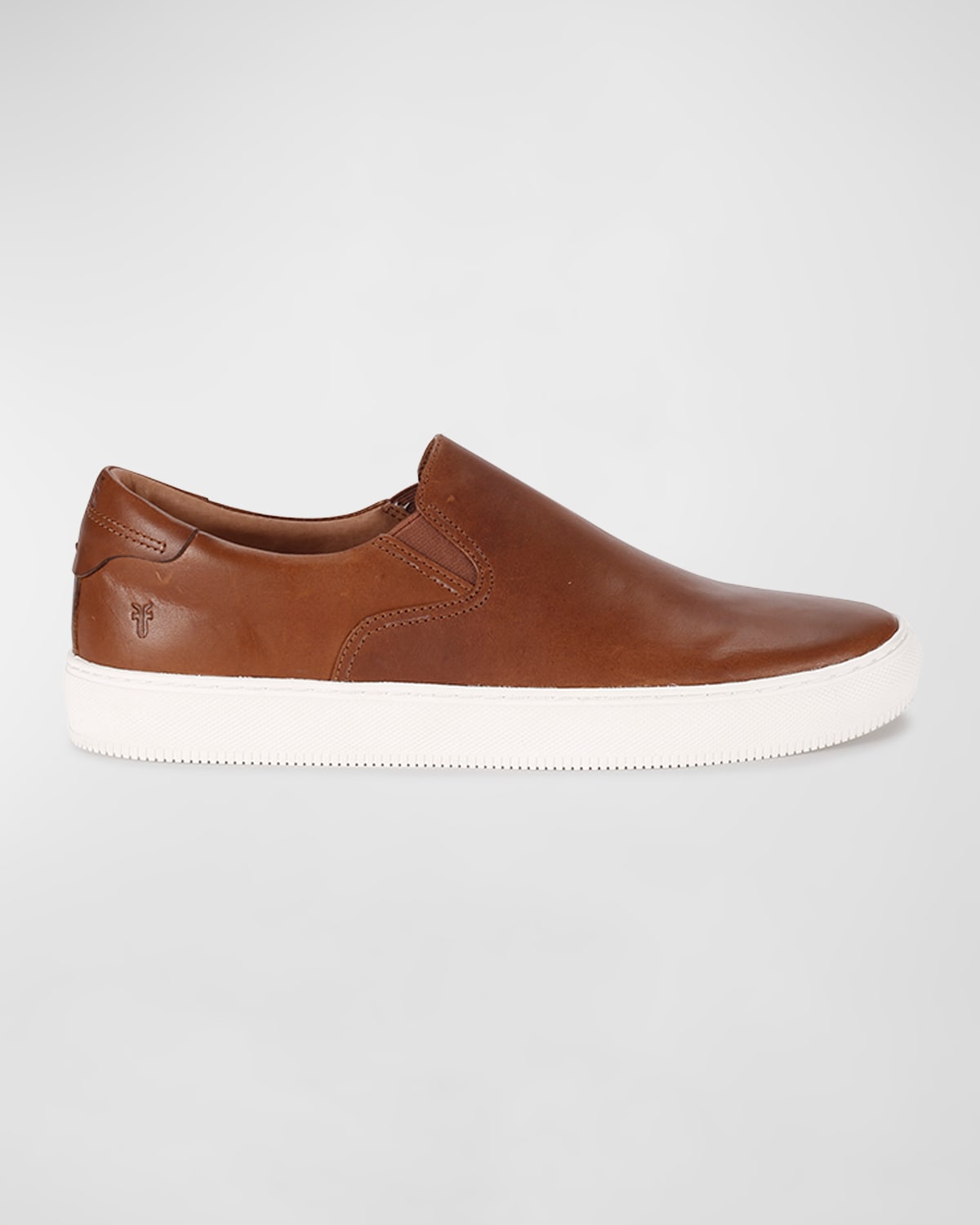 Shop Frye Men's Astor Leather Slip-on Sneakers In Caramel