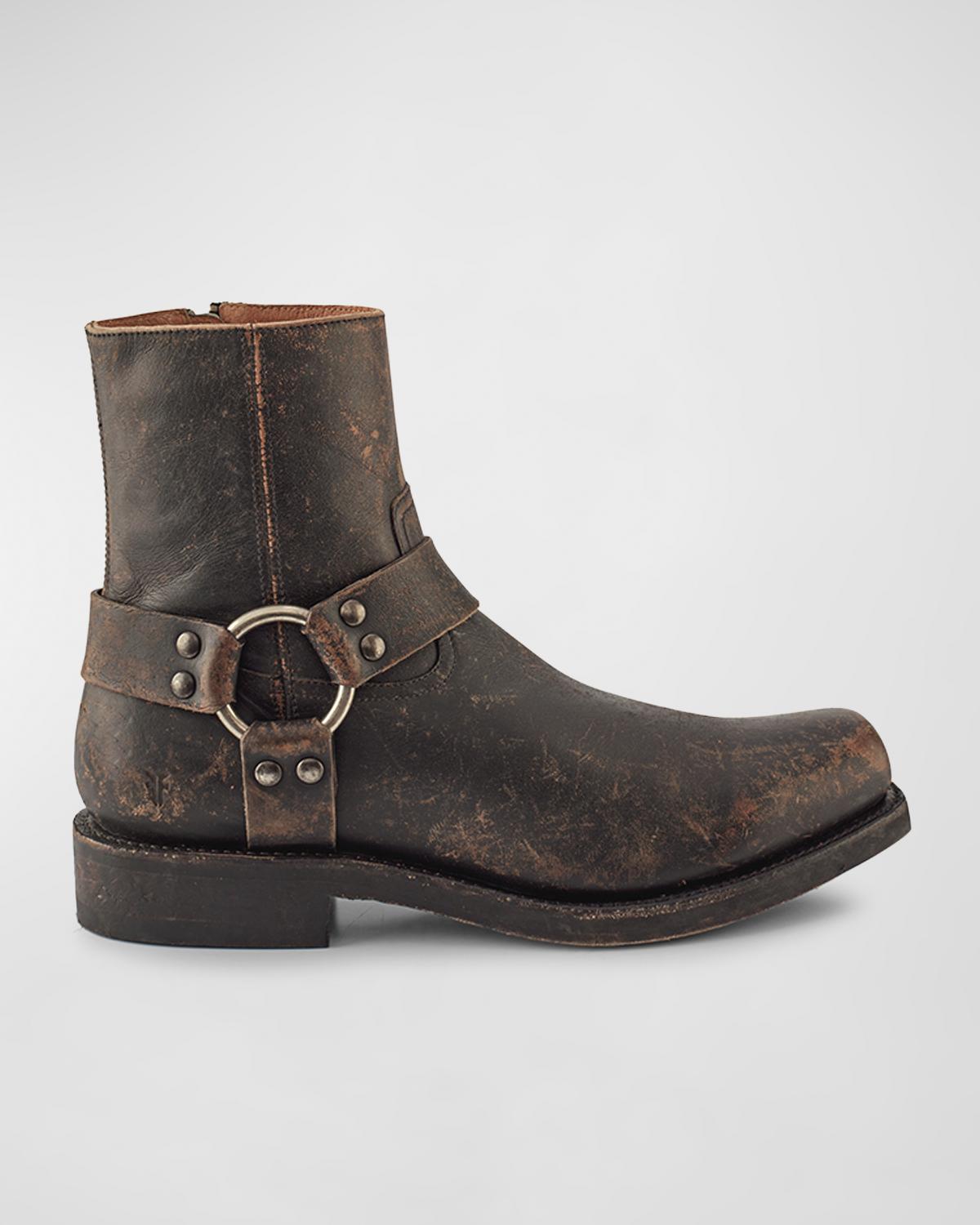 Frye Men's Conway Harness Pull On Moto Boots In Black