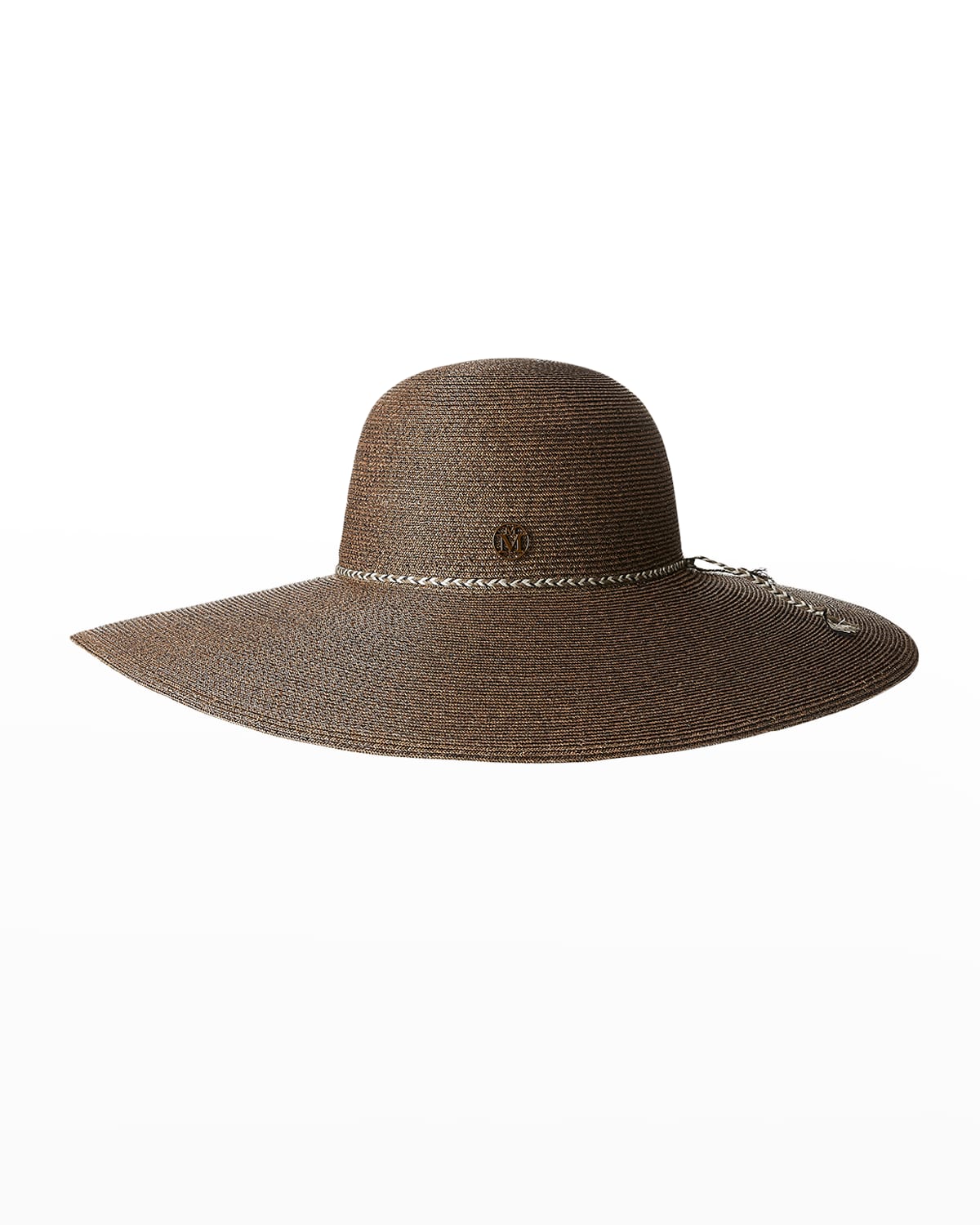 Shop Maison Michel Blanche Floppy Beach Hat In Brown