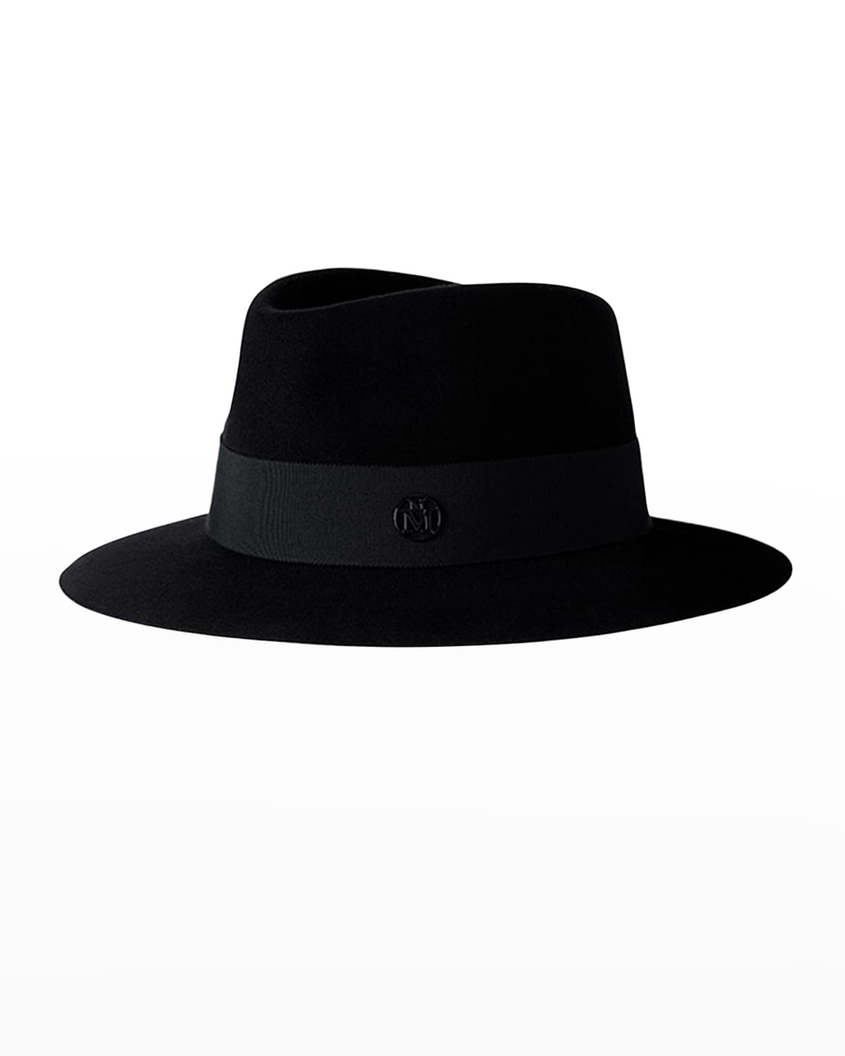 Shop Maison Michel Andre Waterproof Felt Fedora Hat In Black