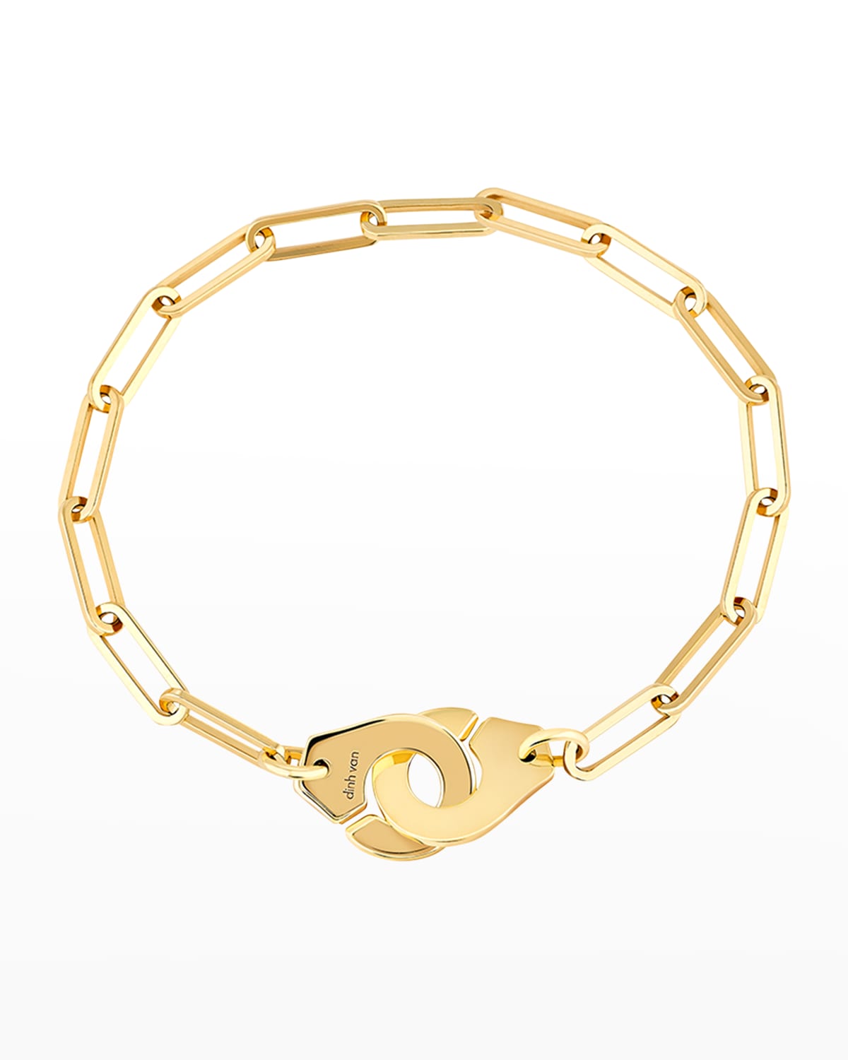 DINH VAN Yellow Gold Menottes R12 Large Bracelet