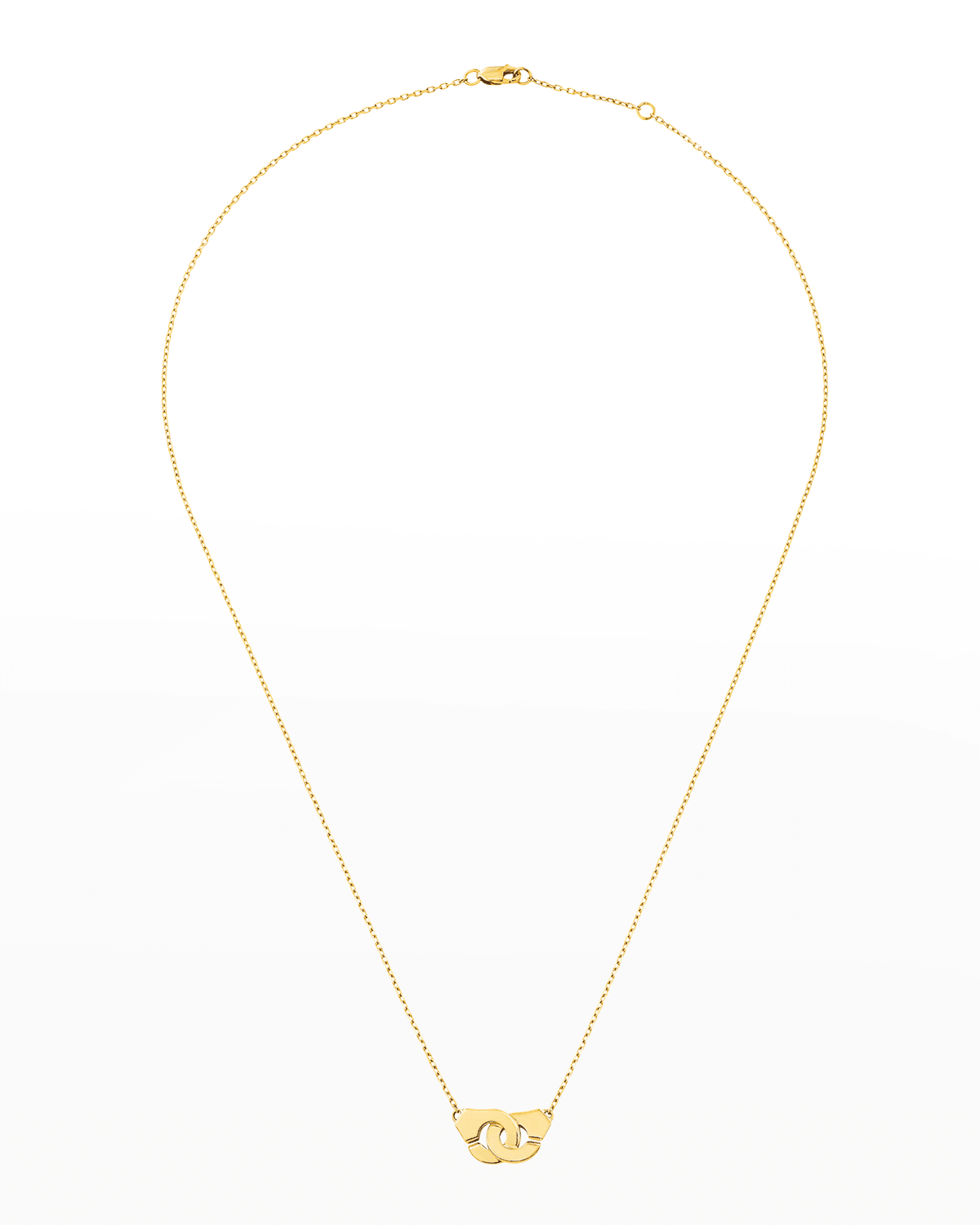 DINH VAN Yellow Gold Menottes R8 Small Chain Necklace