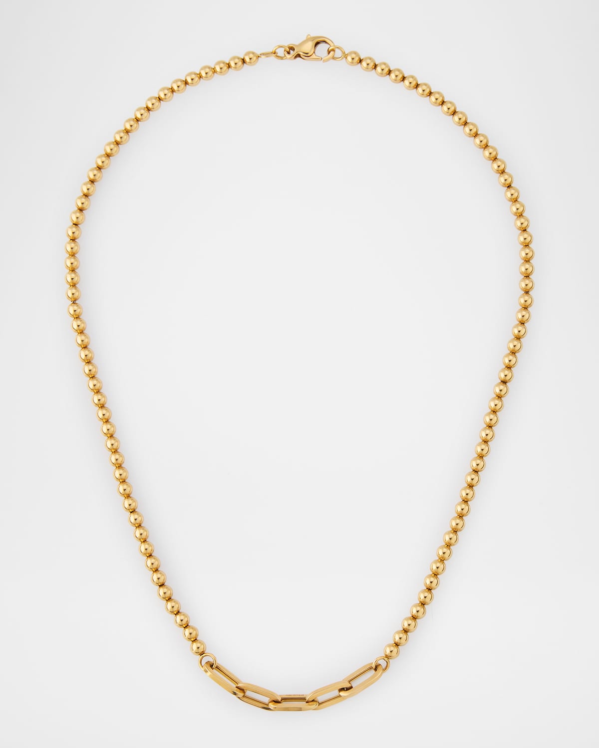 Fern Freeman Jewelry Yellow Gold Small Ball-Chain Multi-Link Necklace