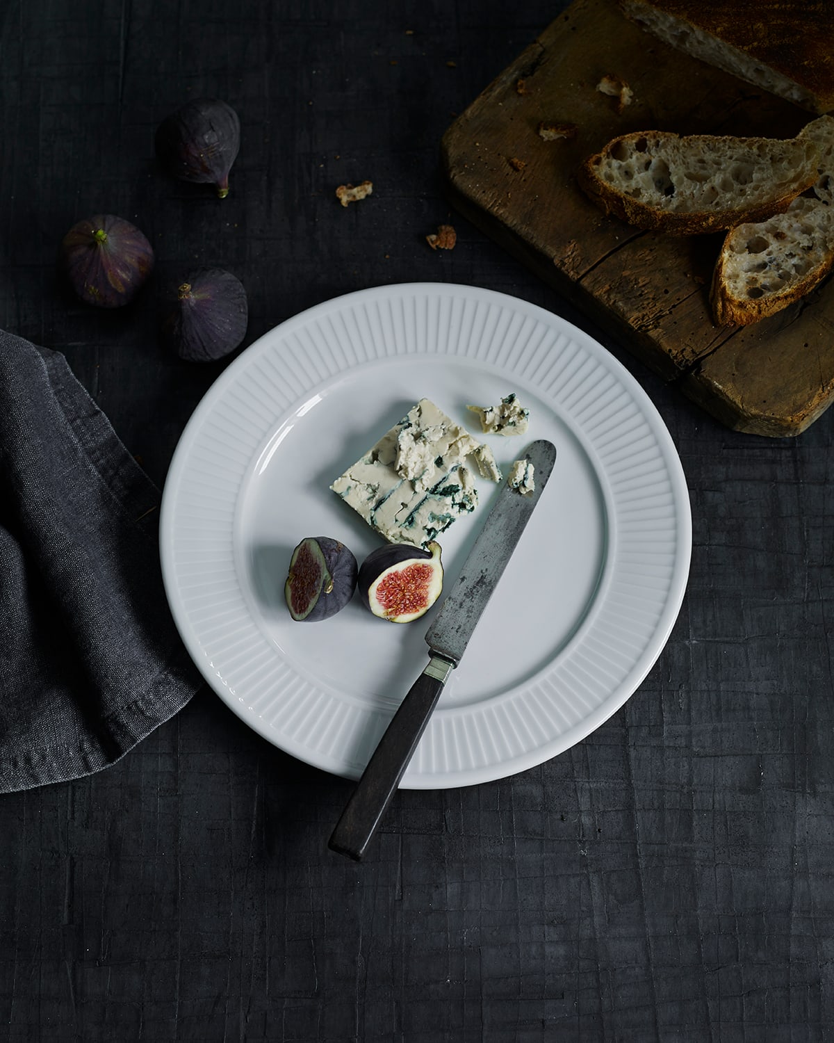 Pillivuyt Plisse Set Of 4 Salad Plates - 8.5" In White