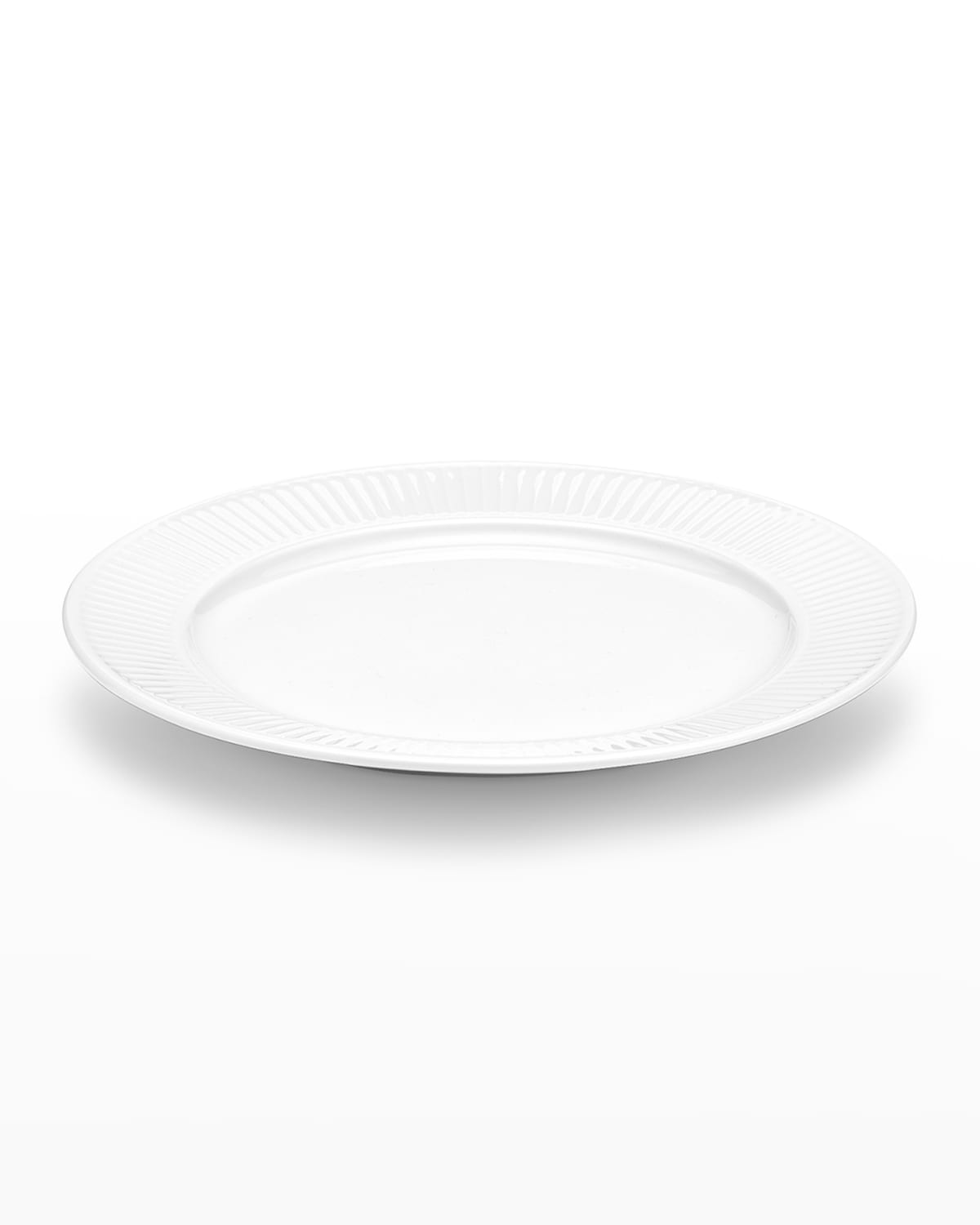 Pillivuyt Plisse Set Of 4 Dinner Plates - 10" In White