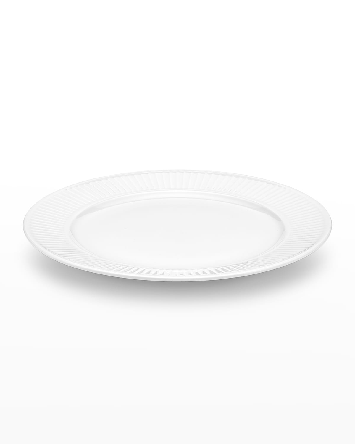 Pillivuyt Plisse Set Of 4 Dinner Plates - 11" In White