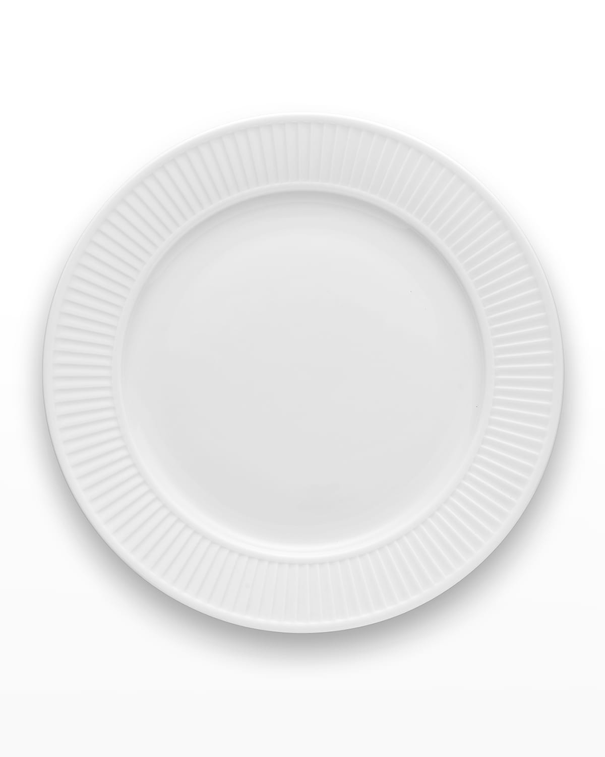 Pillivuyt Plisse Set Of 2 Dinner Plates - 12.25" In White