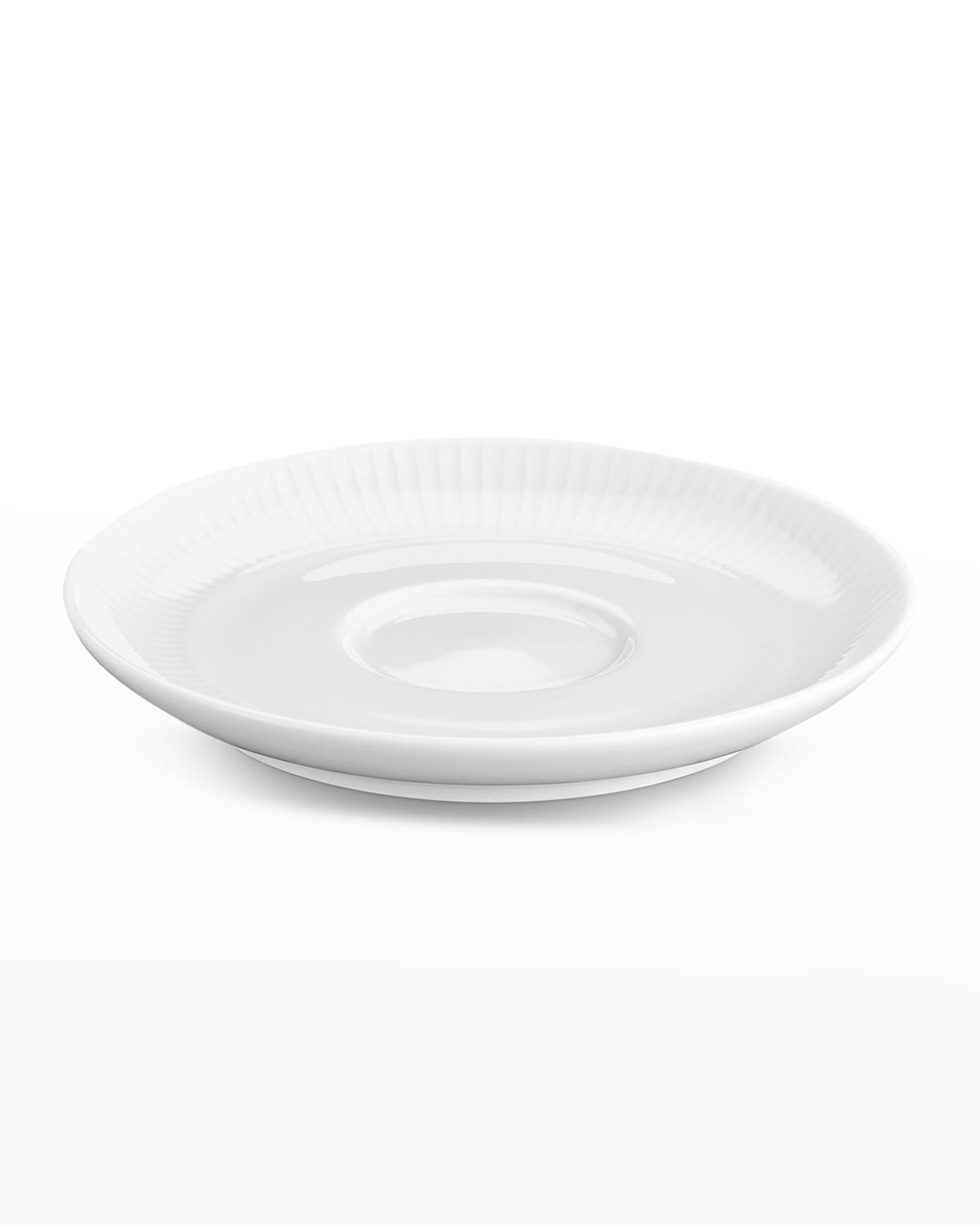 Shop Pillivuyt Plisse Set Of 4 Breakfast Saucer In White