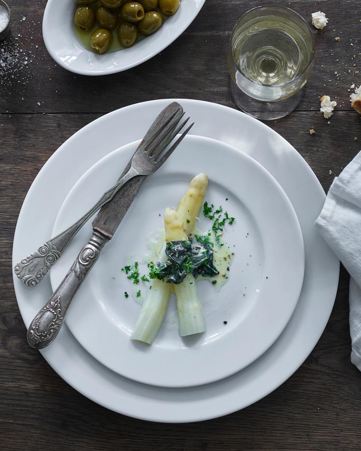 Pillivuyt Sancerre Set Of 4 Salad Plates - 8.5" In White