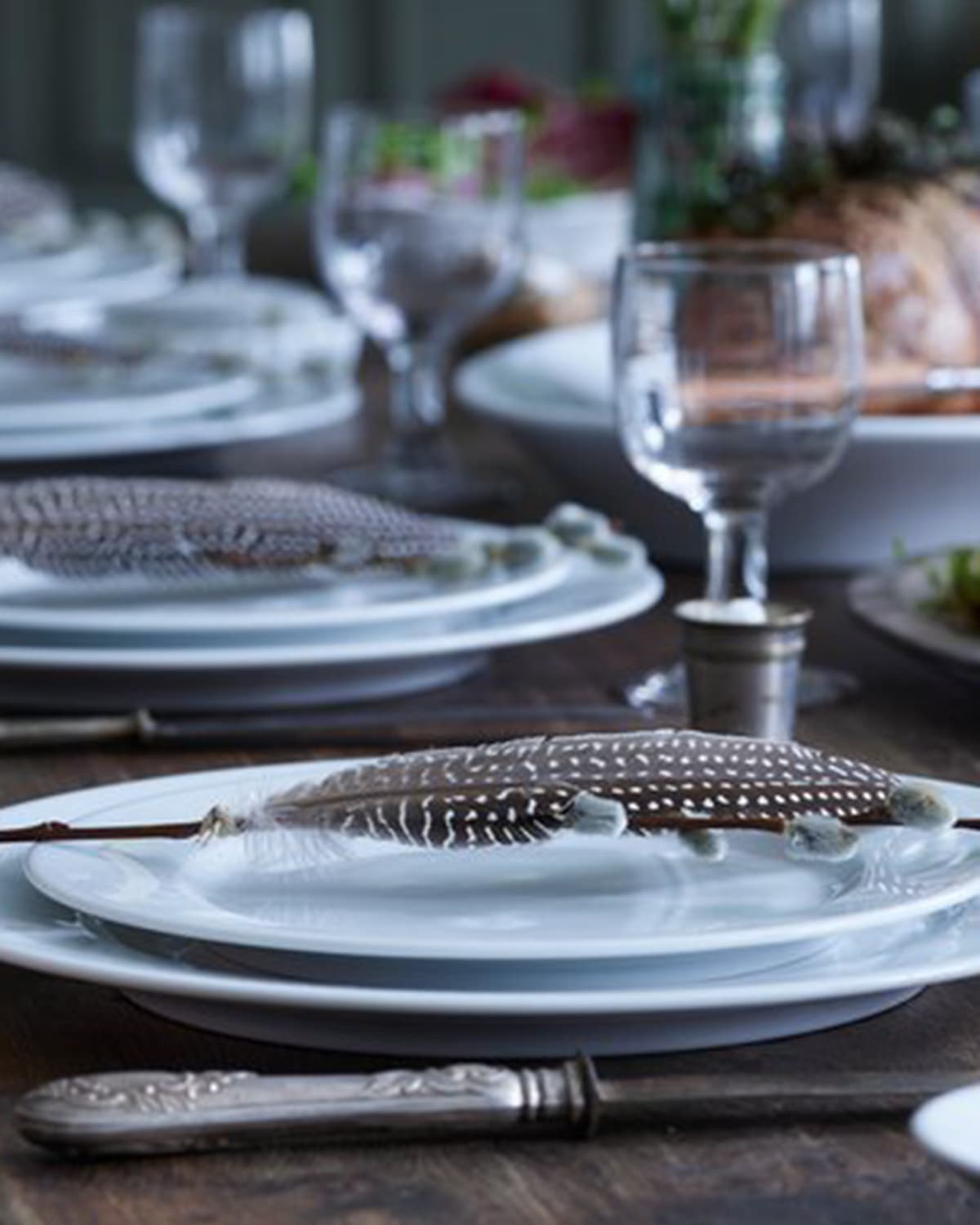 Pillivuyt Sancerre Set Of 4 Dinner Plates - 11" In White