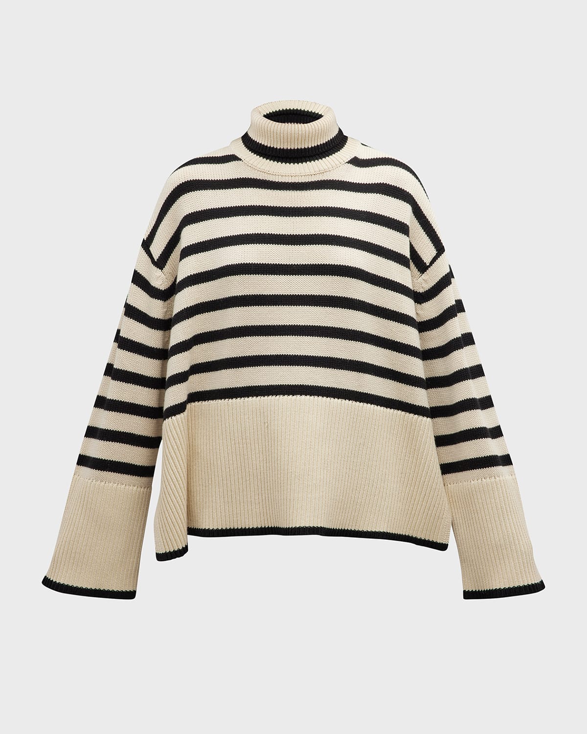 Signature Stripe Wool Turtleneck