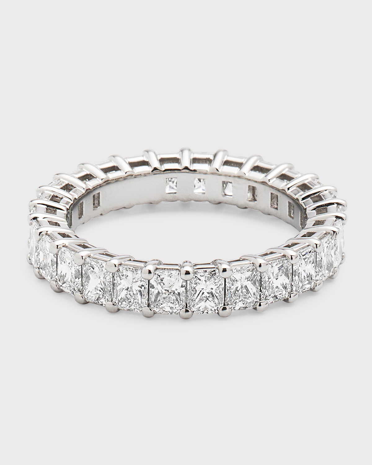 Platinum Radiant FG/VS Diamond Eternity Band, Size 6.5, 3.38tcw