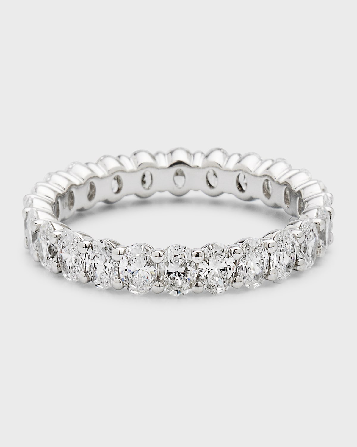 Neiman Marcus Diamonds Platinum Oval Fg/vs Diamond Eternity Band