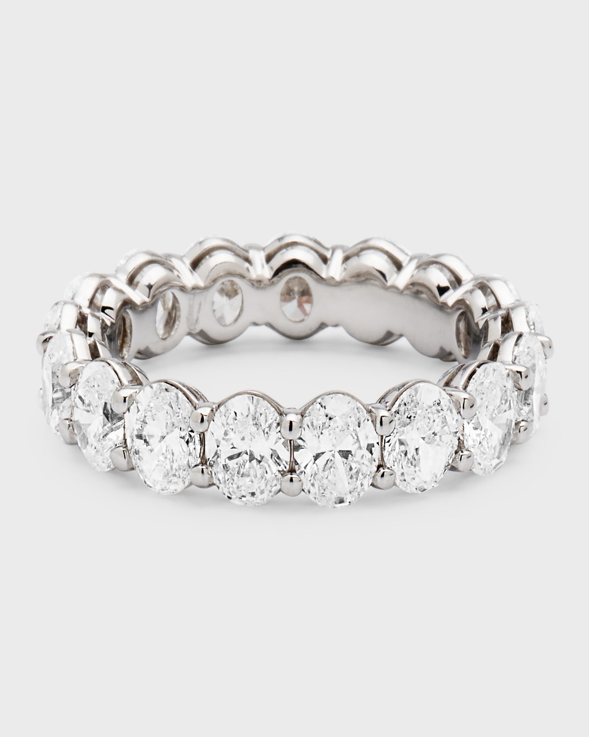 Neiman Marcus Diamonds Platinum Oval Fg/vs Diamond Eternity Band