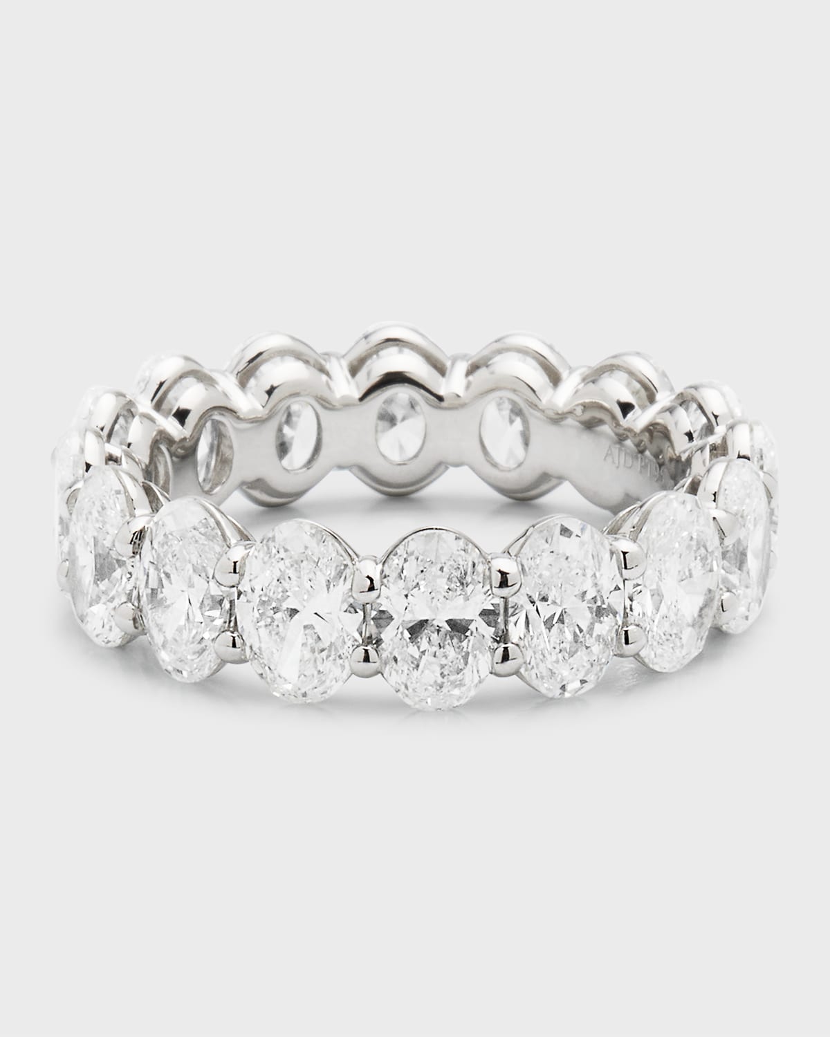 Neiman Marcus Diamonds Platinum Oval Fg/vs Diamond Eternity Band