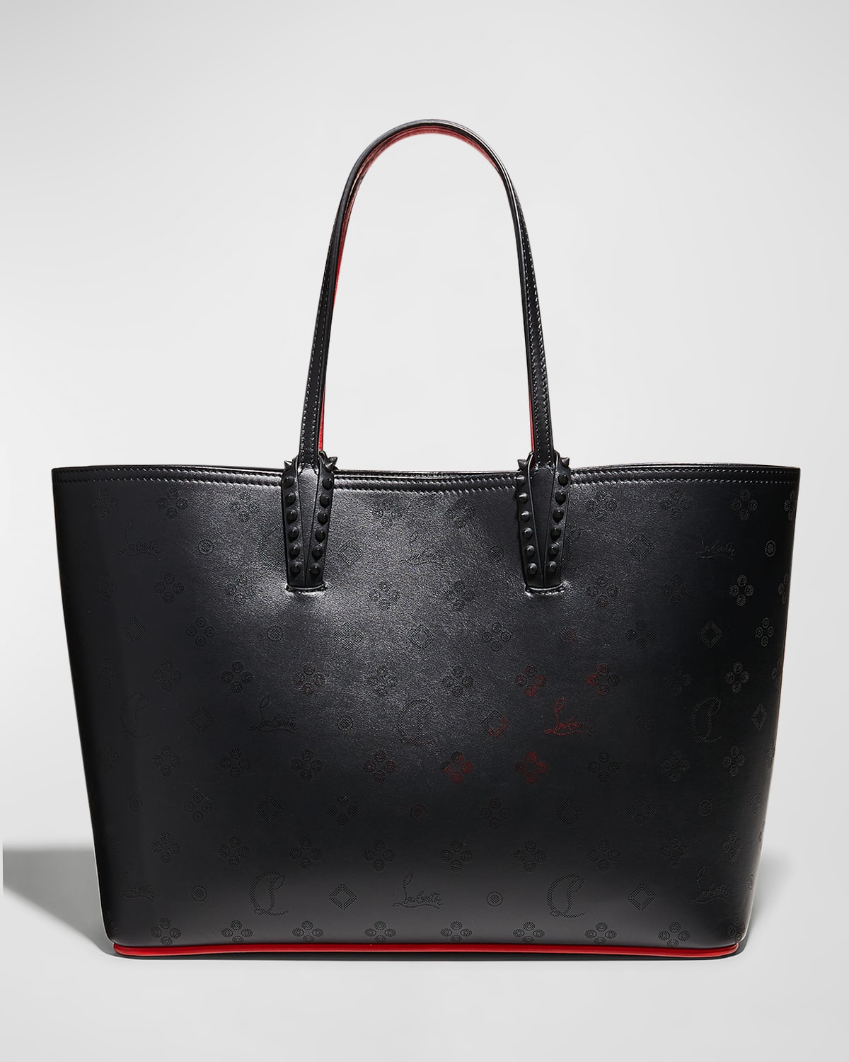Cabata - Tote bag - Calf leather Loubinthesky print - Bianco - Christian  Louboutin