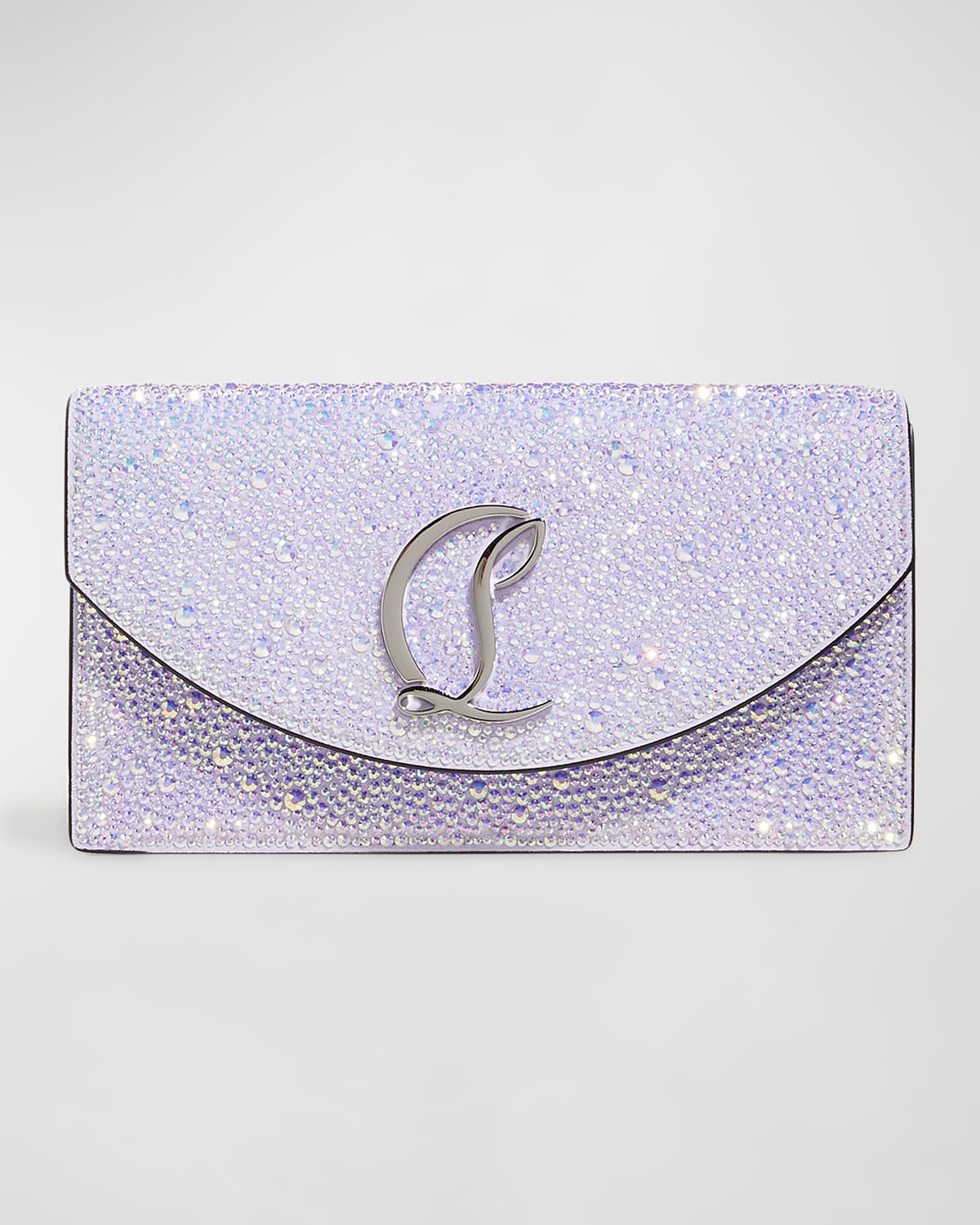 CHRISTIAN LOUBOUTIN LOUBI54 SMALL STRASS CLUTCH BAG 