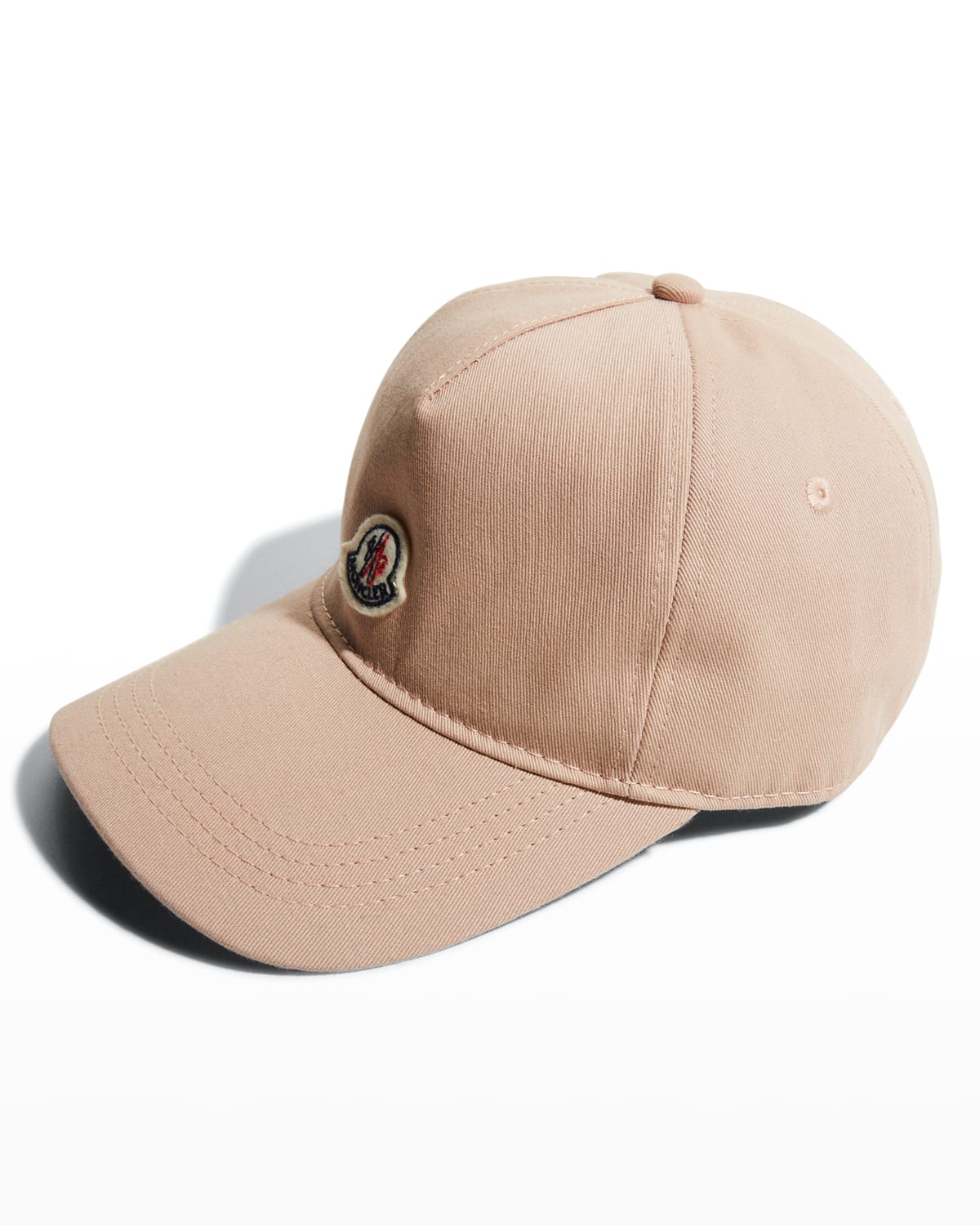 Moncler Logo Baseball Cap In Pastel Pink