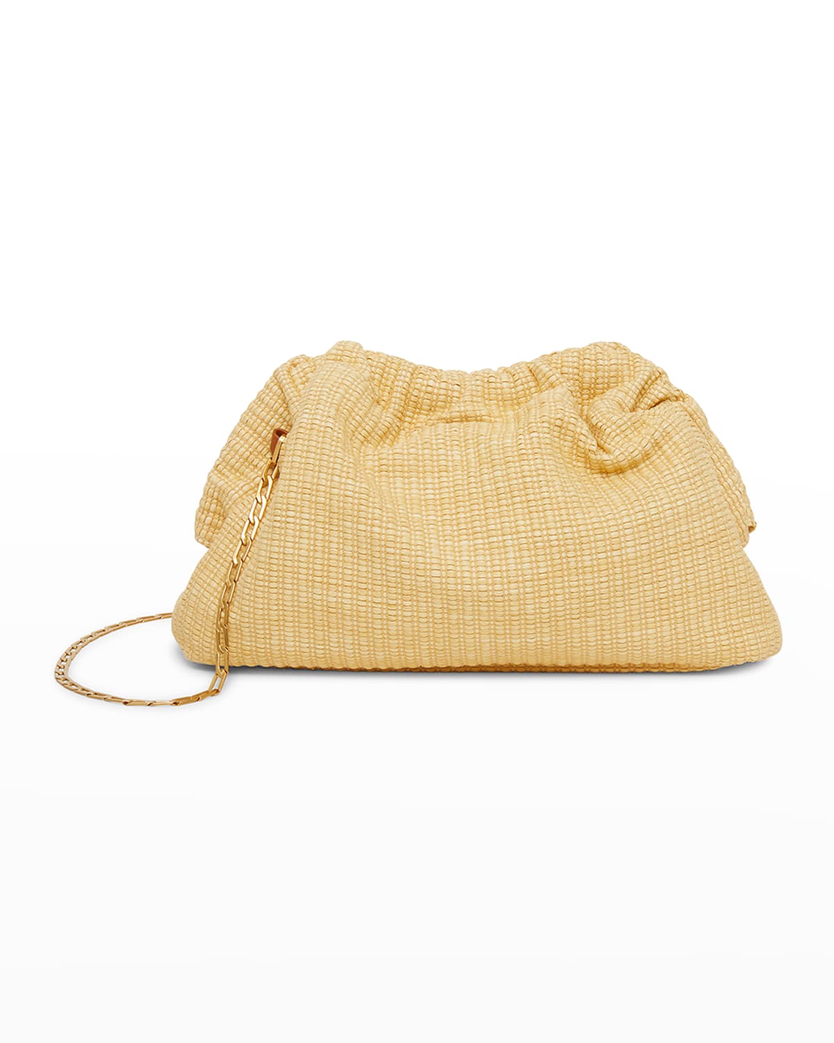 Mansur Gavriel Mini Cloud Raffia Clutch Bag In Natural ModeSens